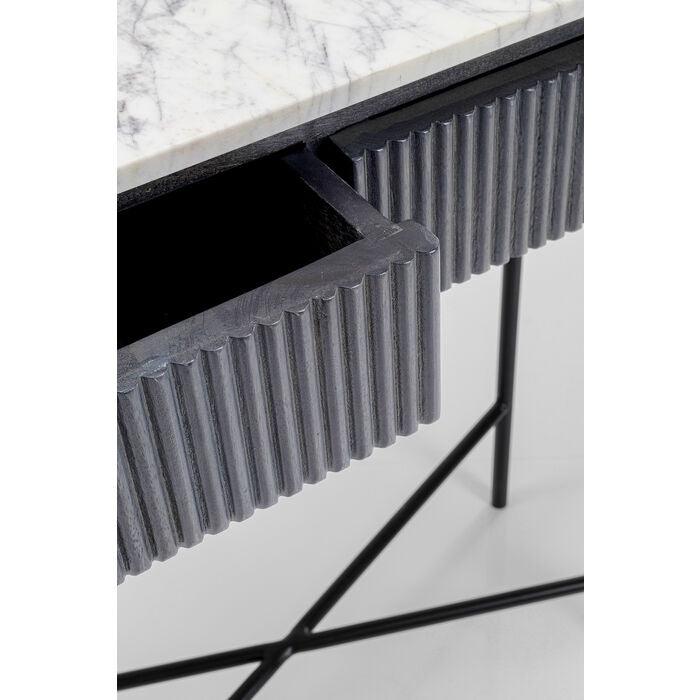 Konsola GLENN antracytowy z bałym marmurem - Eye on Design