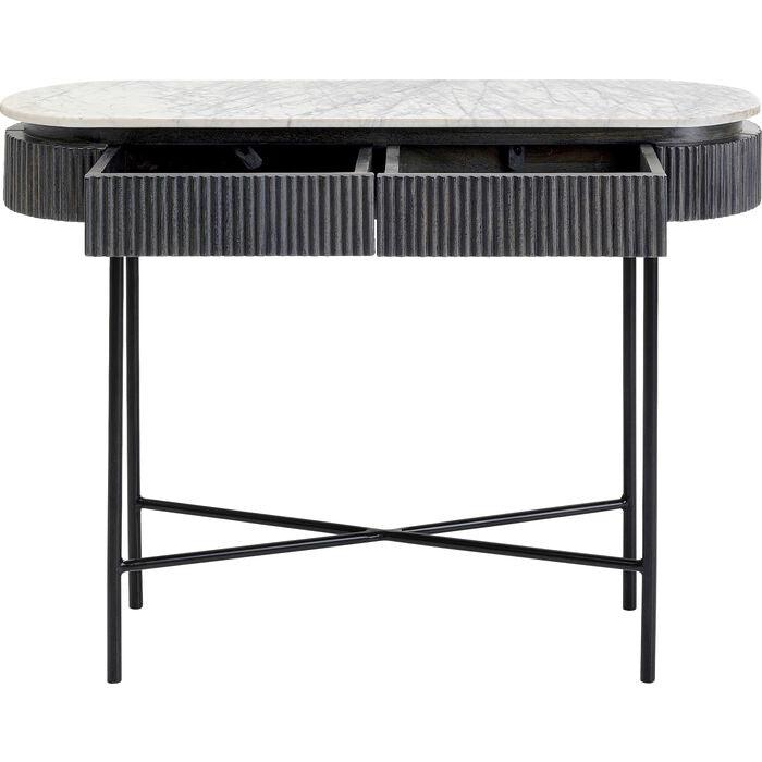 Konsola GLENN antracytowy z bałym marmurem - Eye on Design