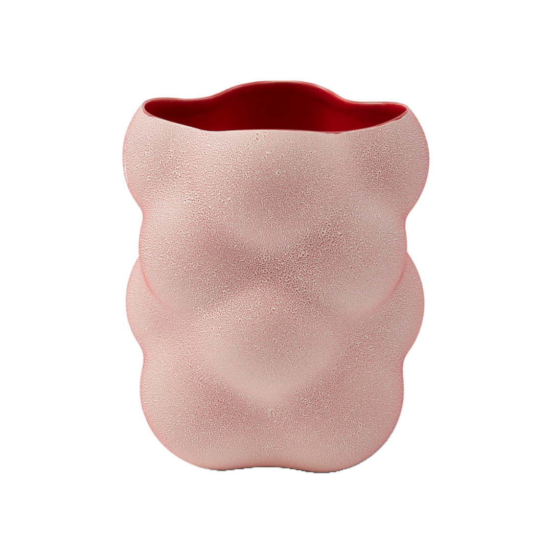 GRAPE korallenrote Vase