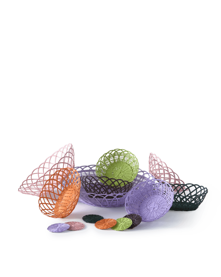 Koszyk BAKKIE limonkowy Pols Potten Eye on Design