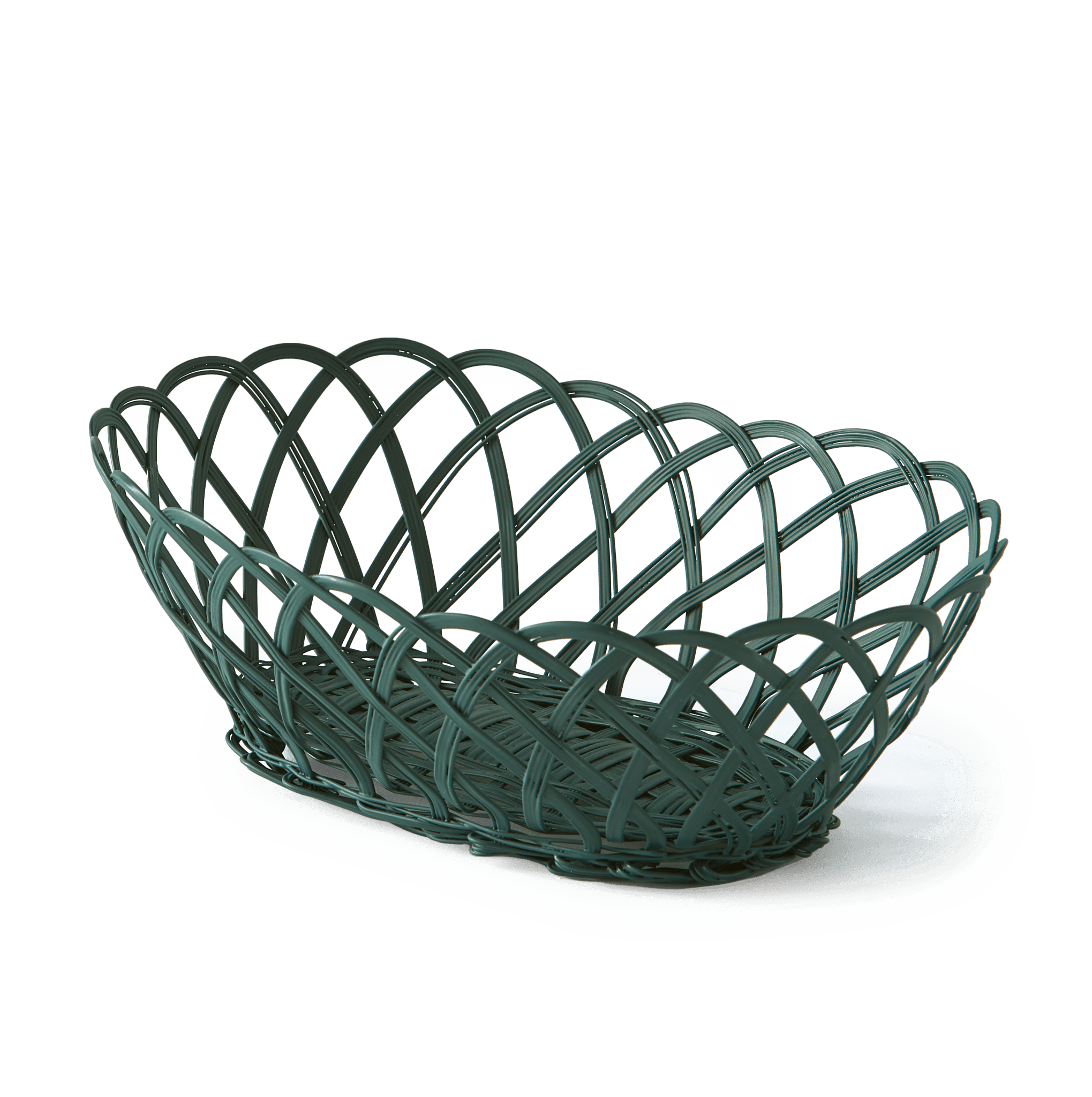 Koszyk BAKKIE OVAL ciemnozielony Pols Potten Eye on Design