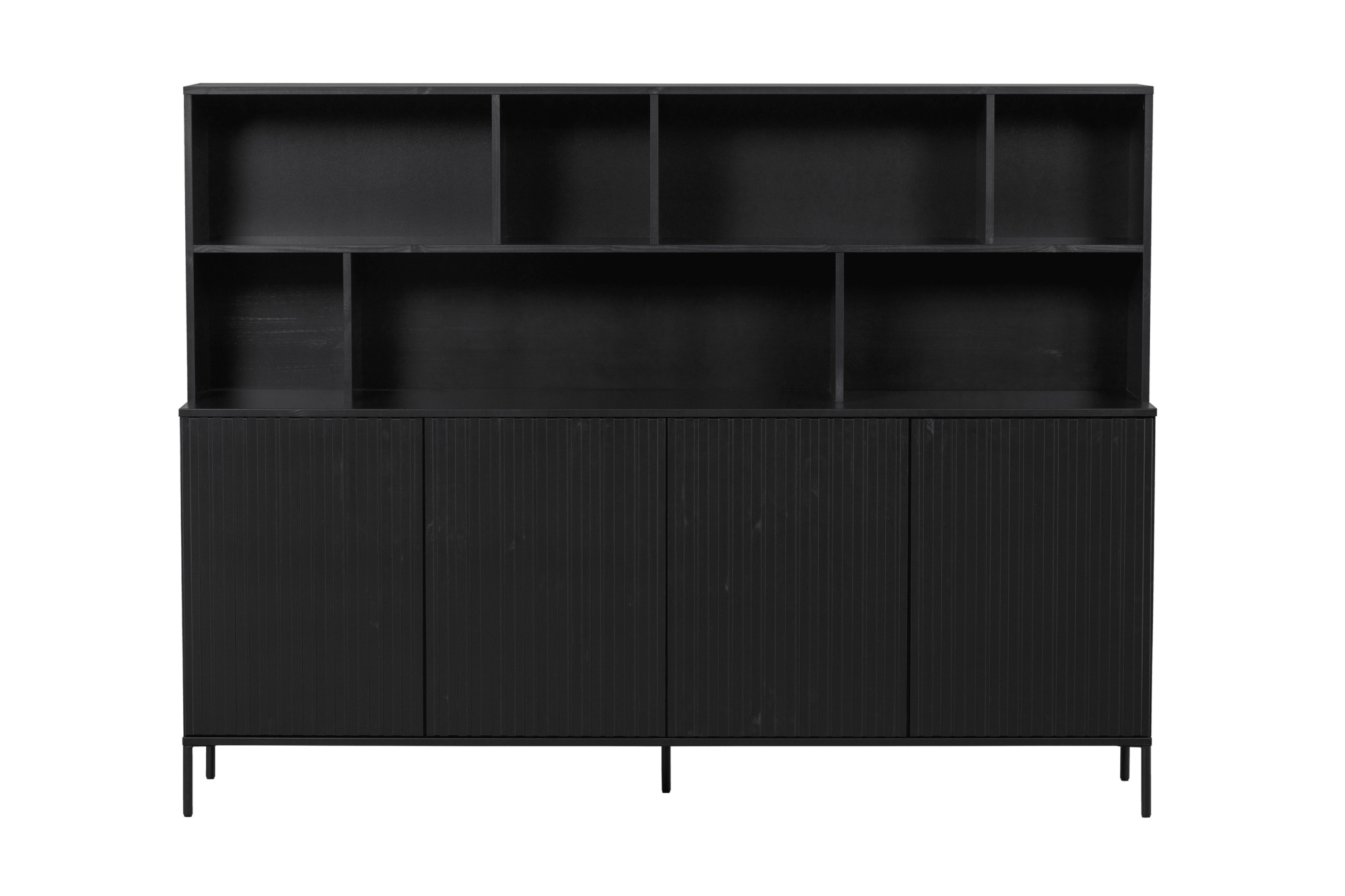 Kredens GRAVURE czarne drewno sosnowe Woood Exclusive Eye on Design