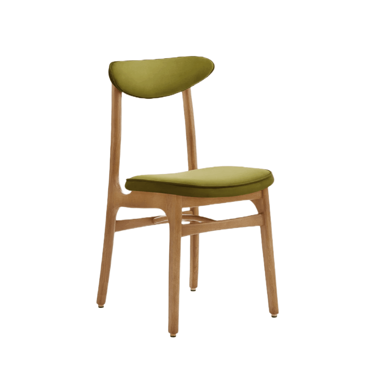 Krzesło 200-190 zielony w tkaninie Velvet Olive 366 concept Eye on Design