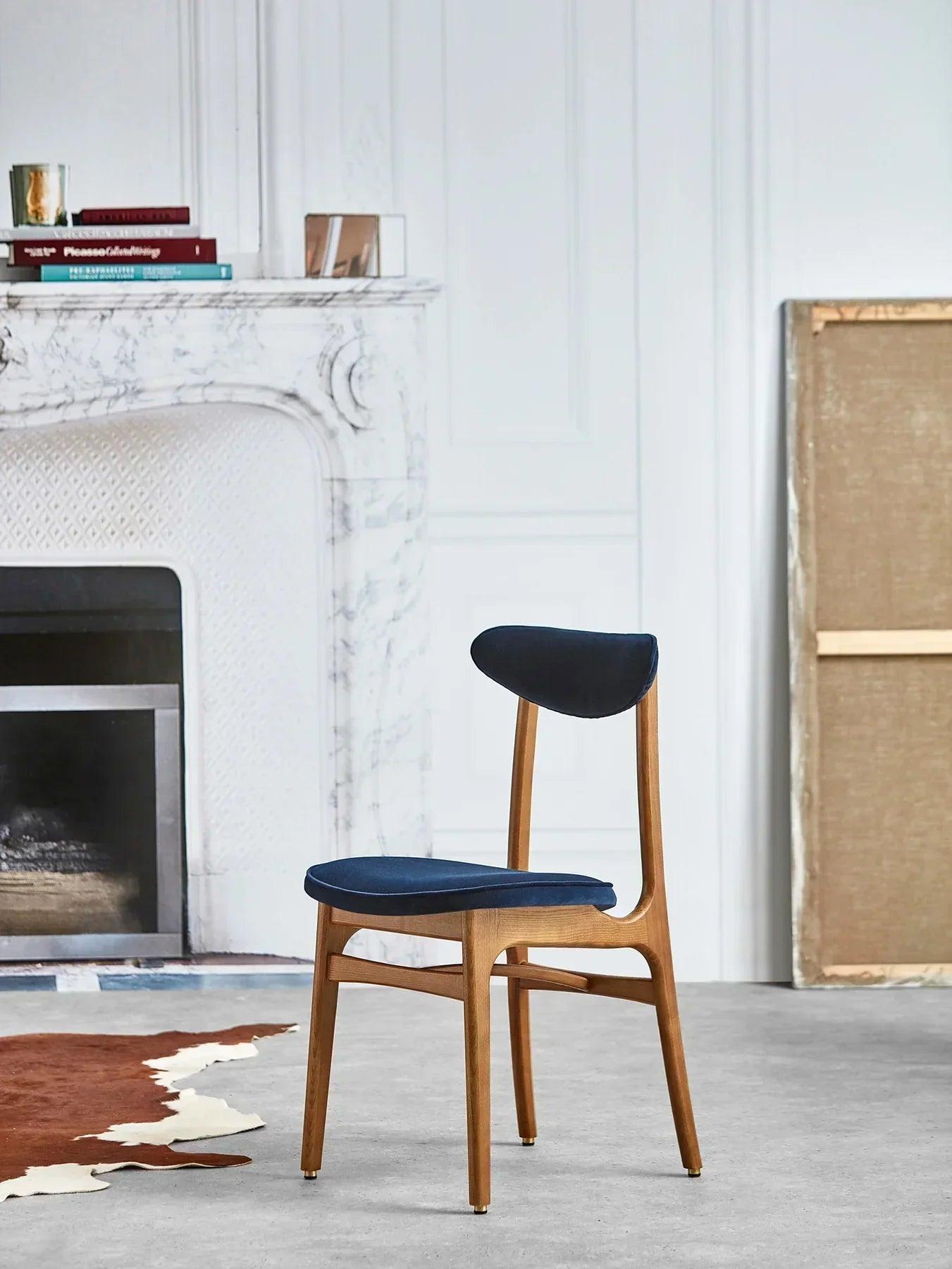 Krzesło 200-190 żółty w tkaninie Boucle Mustard 366 concept Eye on Design