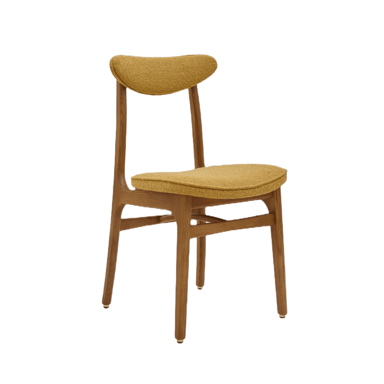 Krzesło 200-190 żółty w tkaninie Boucle Mustard 366 concept Eye on Design