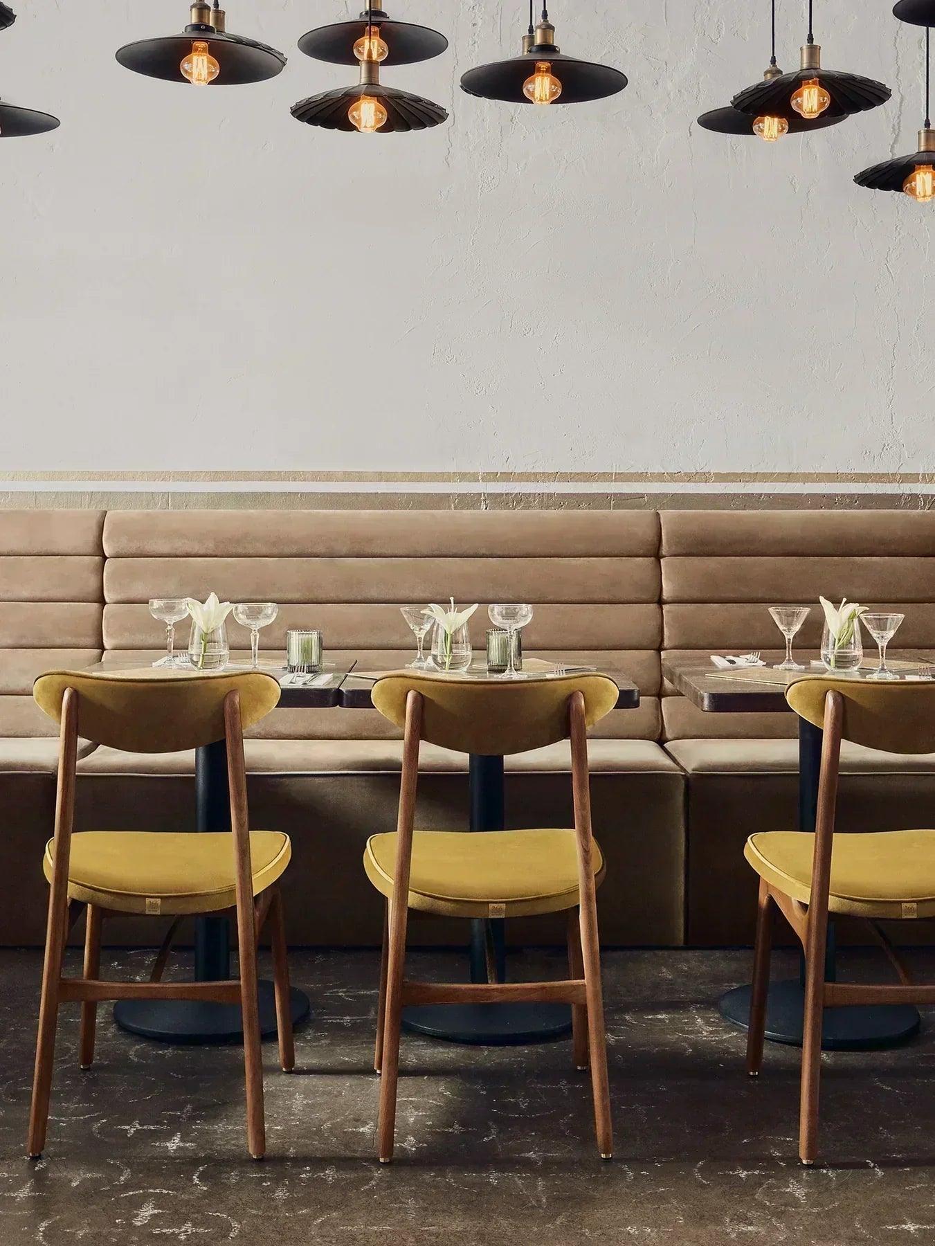 Krzesło 200-190 żółty w tkaninie Marble Mustard 366 concept Eye on Design