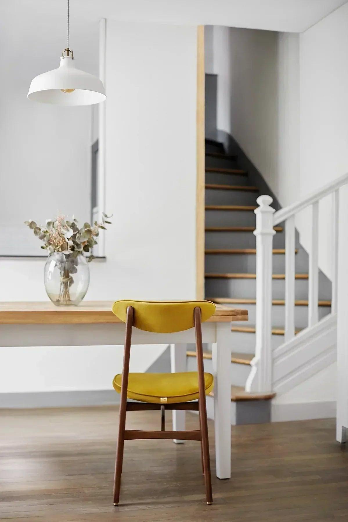 Krzesło 200-190 żółty w tkaninie Marble Mustard 366 concept Eye on Design