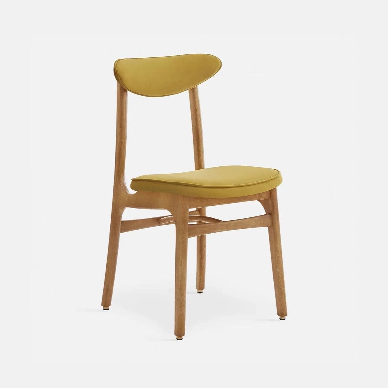 Krzesło 200-190 żółty w tkaninie Shine Velvet Mustard 366 concept Eye on Design