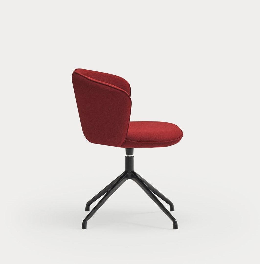 Krzesło ADD czerwony z czarną podstawą Teulat Eye on Design