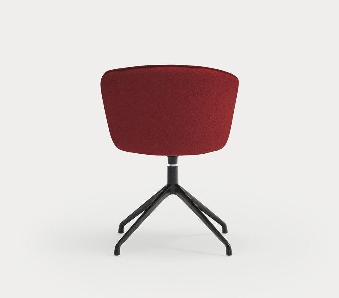 Krzesło ADD czerwony z czarną podstawą Teulat Eye on Design