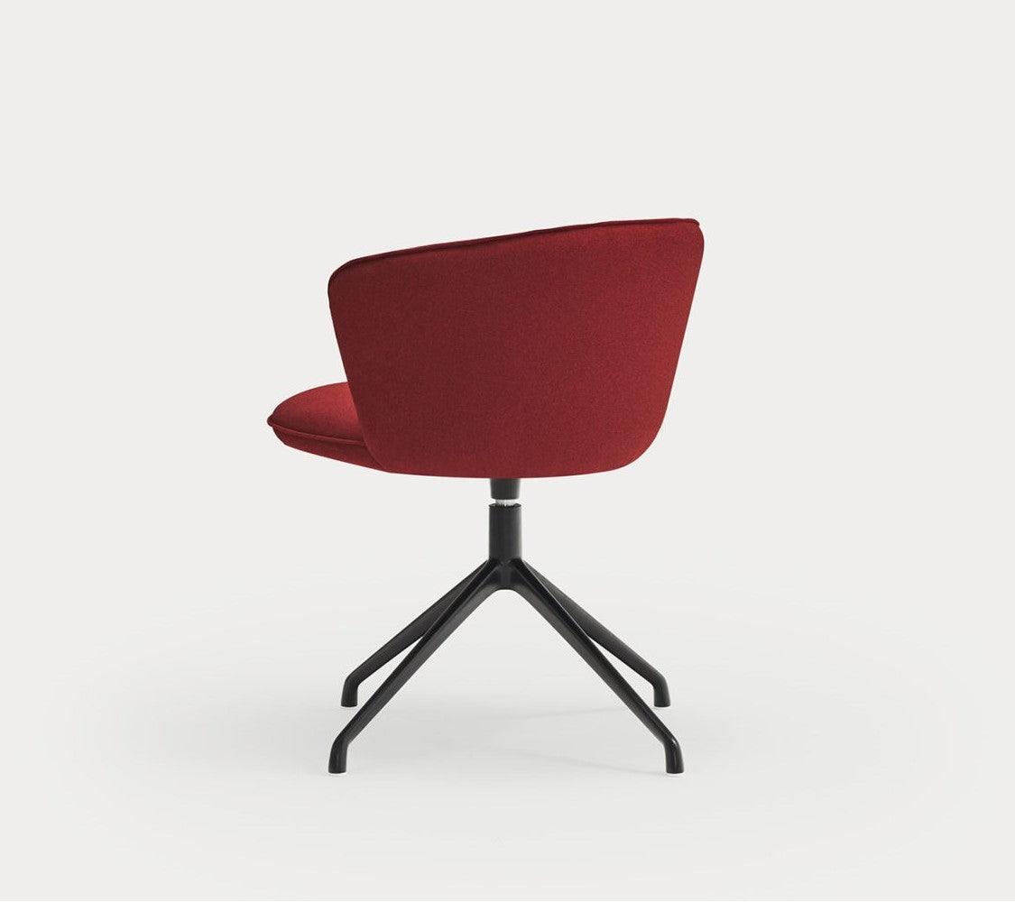 Krzesło ADD czerwony z czarną podstawą Teulat Eye on Design