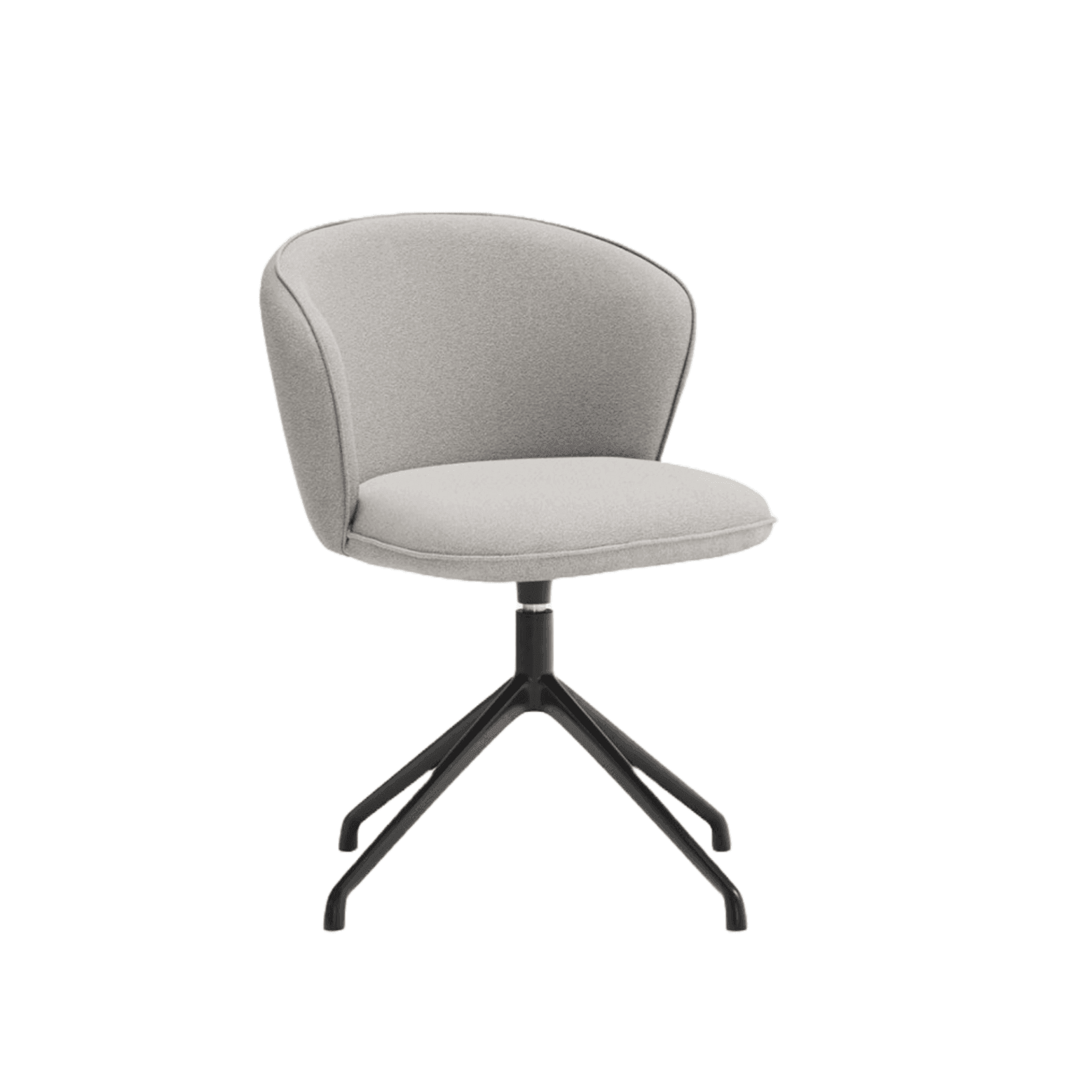 Krzesło ADD szary z czarną podstawą Teulat Eye on Design