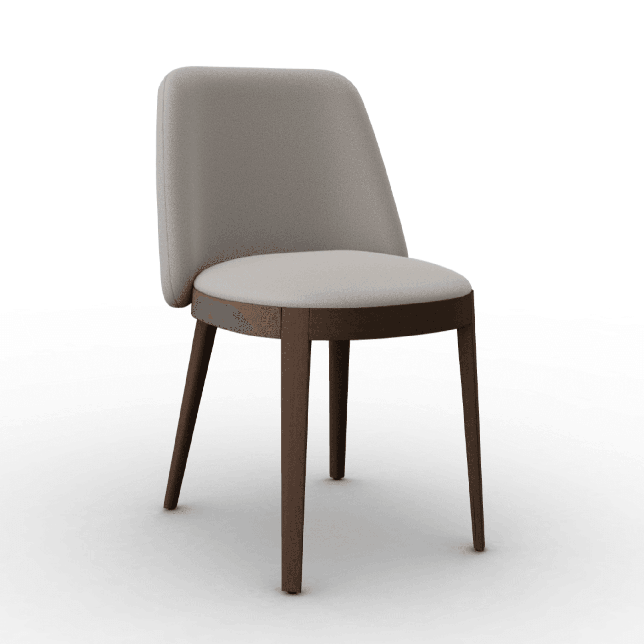 Krzesło ADÈL boucle taupe Calligaris ciemnobrązowa Eye on Design
