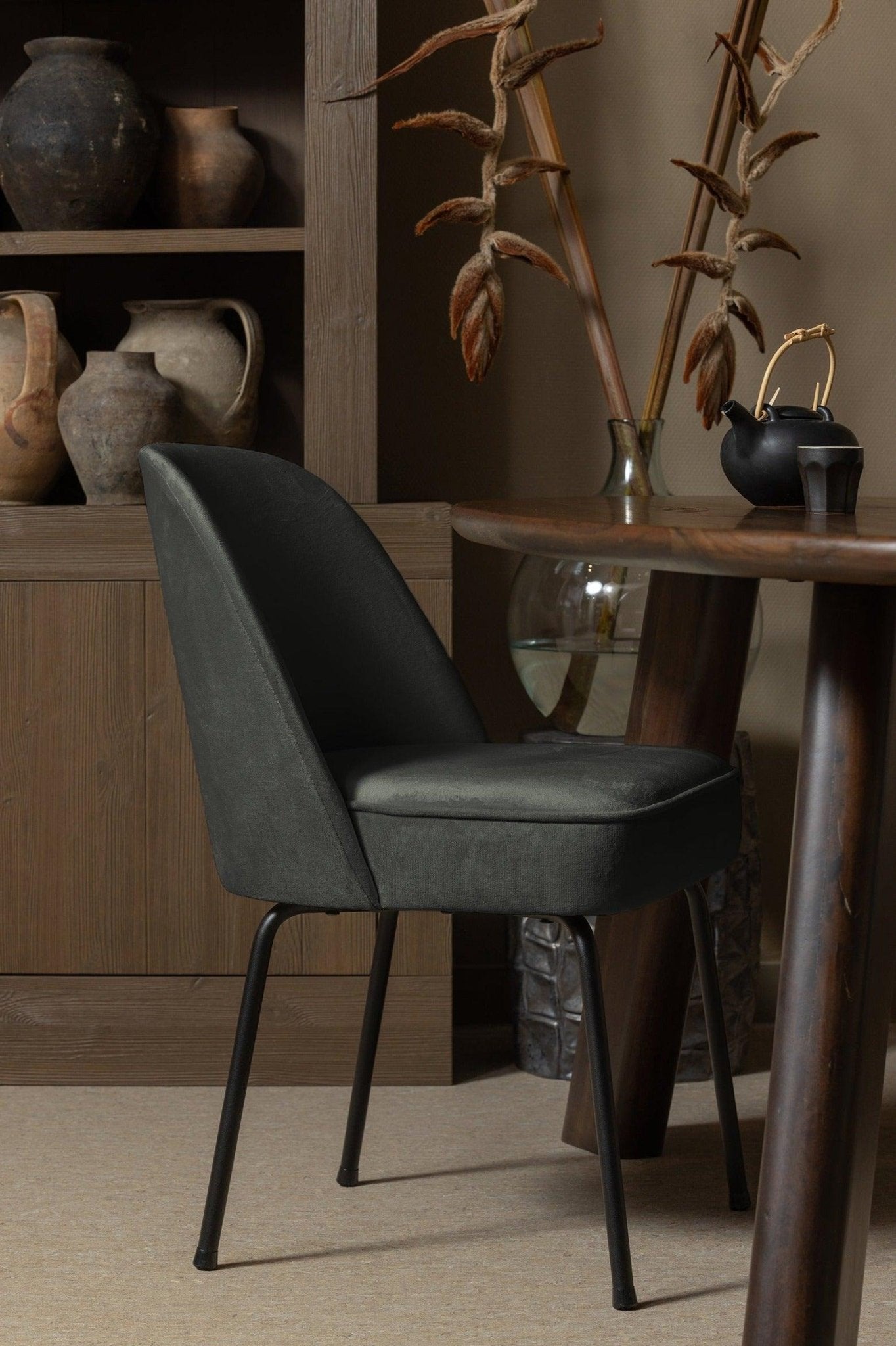 Krzesło aksamitne VOGUE ciemnozielony Be Pure Eye on Design