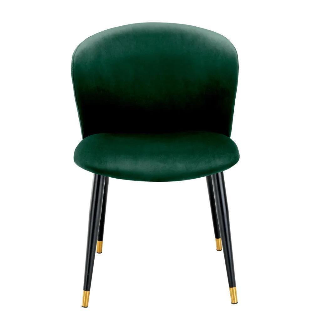 Krzesło aksamitne VOLANTE ciemnozielony Eichholtz Eye on Design