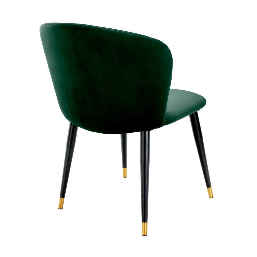Krzesło aksamitne VOLANTE ciemnozielony Eichholtz Eye on Design