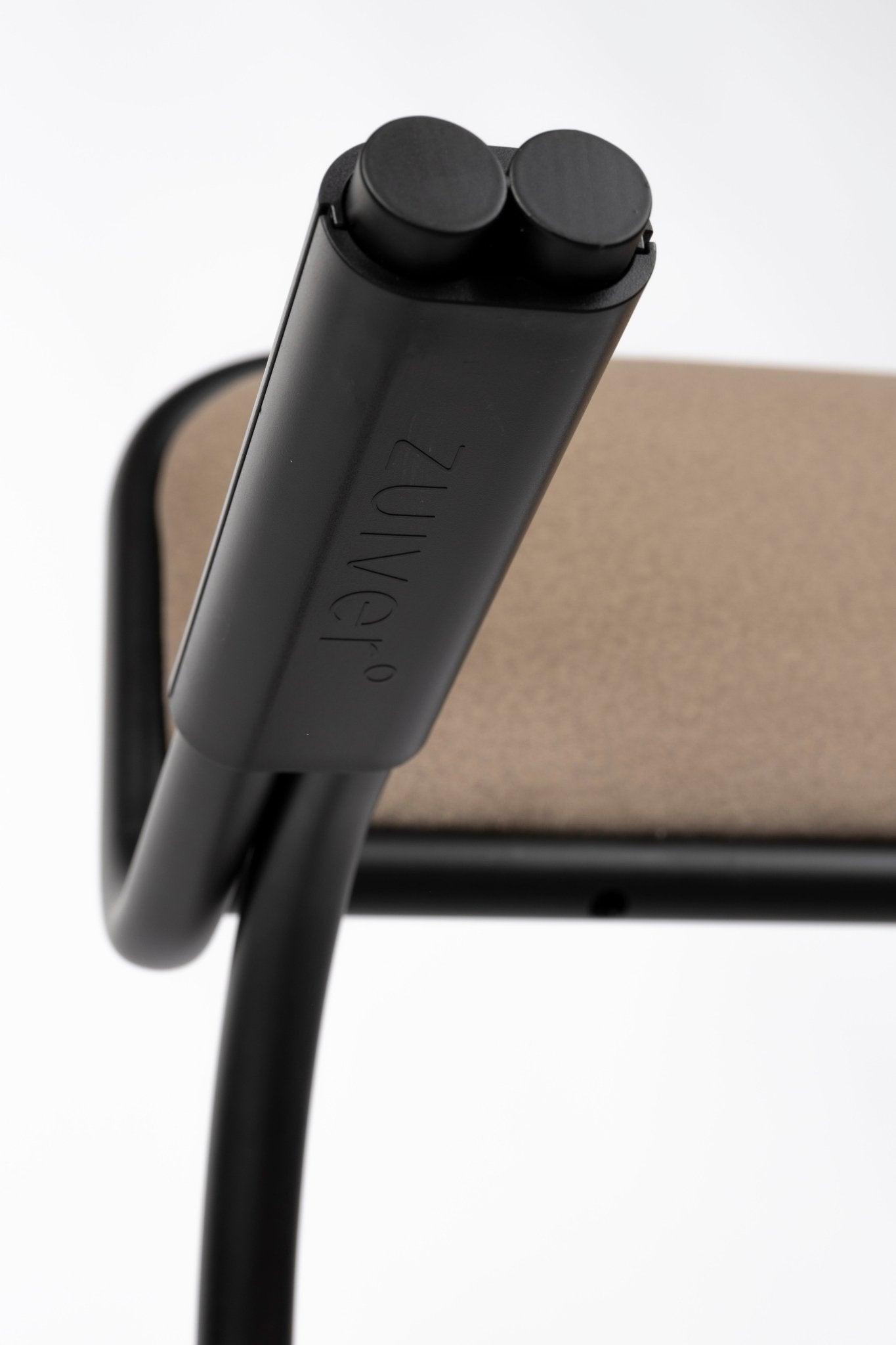 Krzesło ALBA beżowy z czarną podstawą Zuiver Eye on Design