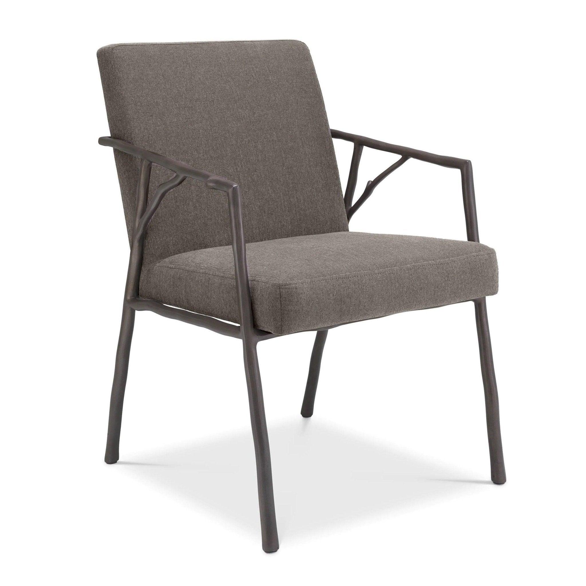 Krzesło ANTICO brązowy z brązową podstawą Eichholtz Eye on Design