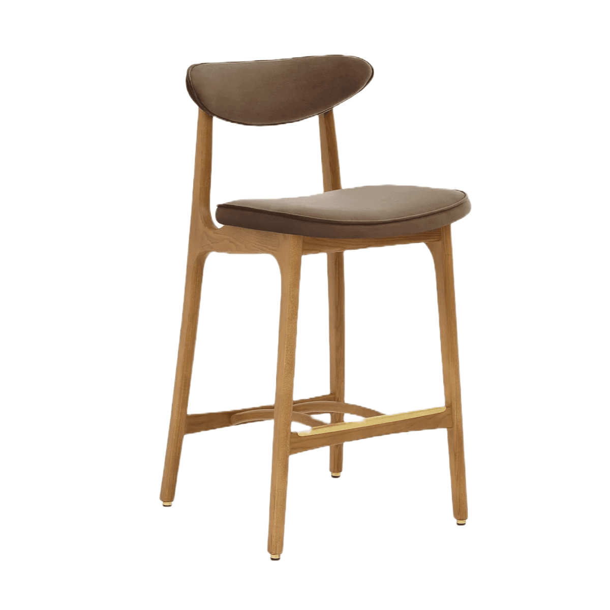 Krzesło barowe 200-190 beżowy w tkaninie Shine Velvet Taupe 366 concept Eye on Design