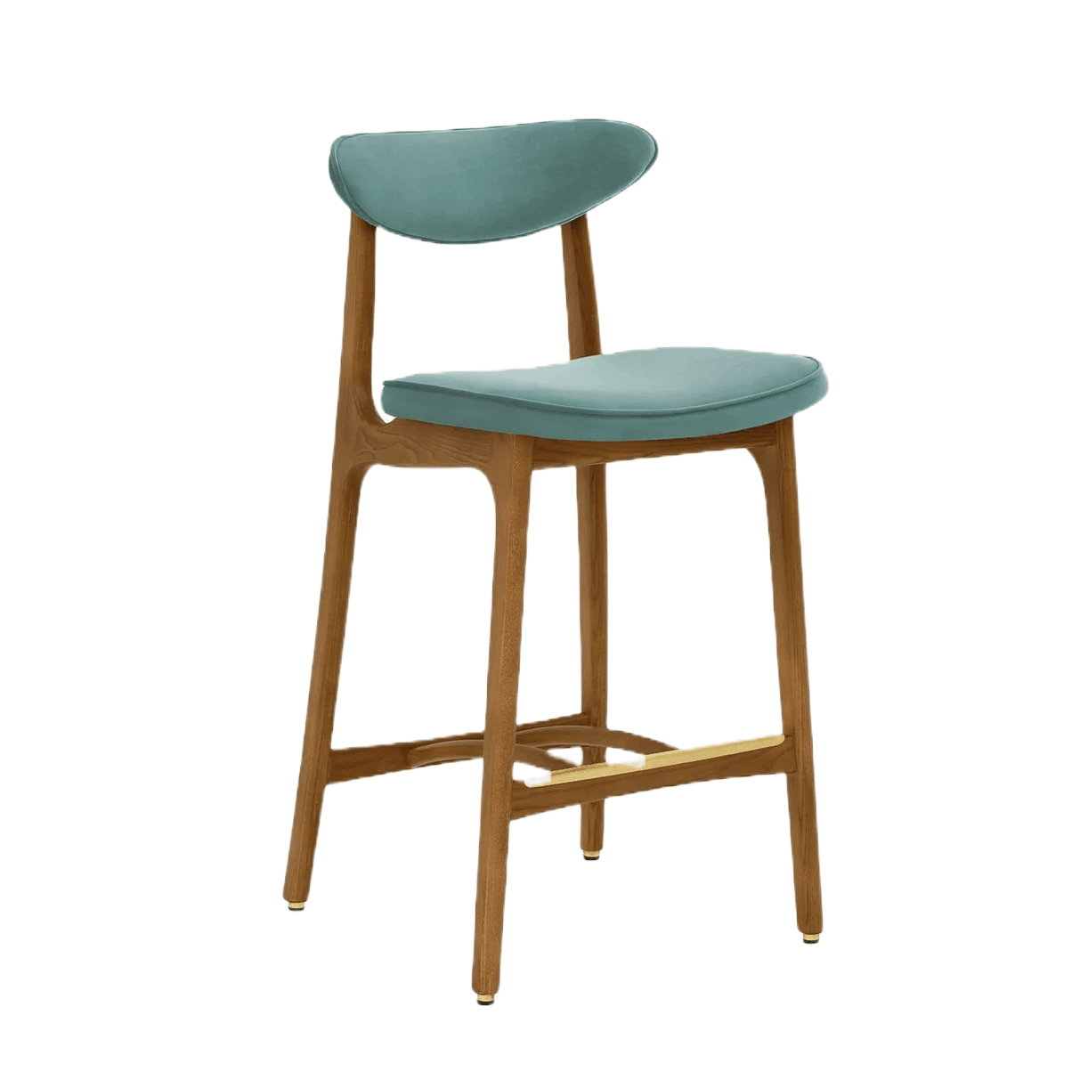 Krzesło barowe 200-190 miętowy w tkaninie Velvet Mint 366 concept Eye on Design