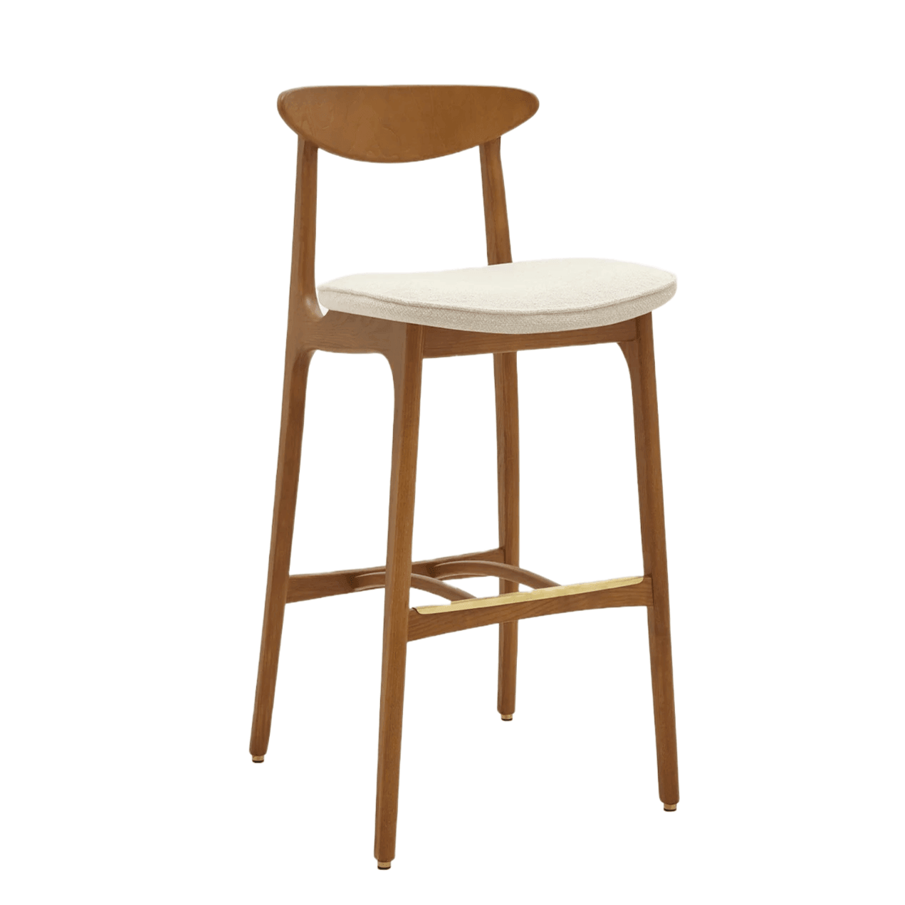 Krzesło barowe 200-190 MIX beżowy w tkaninie Boucle Creme 366 concept Eye on Design