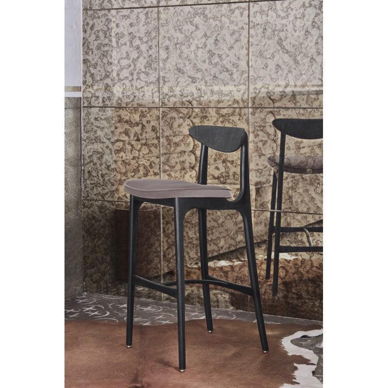 Krzesło barowe 200-190 MIX biały w tkaninie Marble White 366 concept Eye on Design