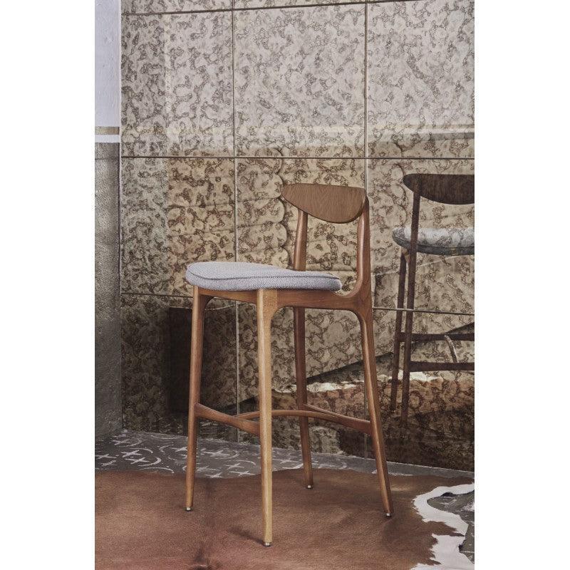 Krzesło barowe 200-190 MIX żółty w tkaninie Shine Velvet Mustard 366 concept Eye on Design