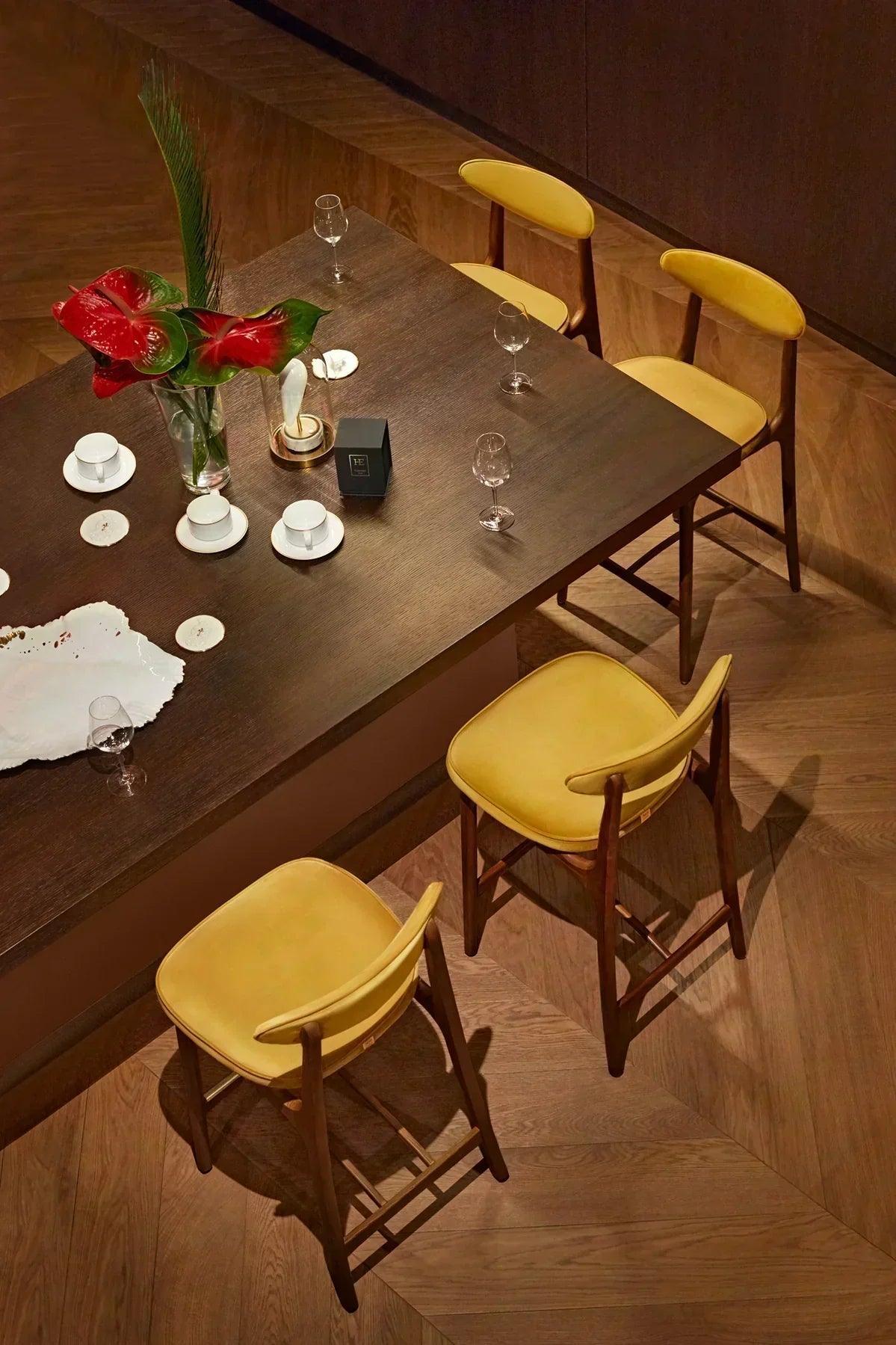 Krzesło barowe 200-190 szary w tkaninie Wool Grey Black 366 concept Eye on Design