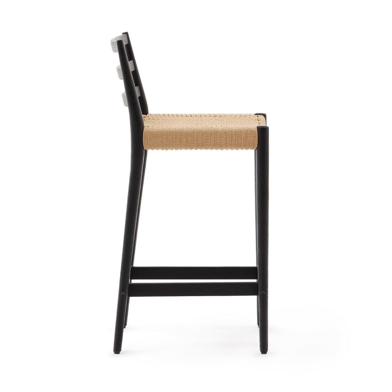 Krzesło barowe ANALY czarne drewno dębowe La Forma Eye on Design