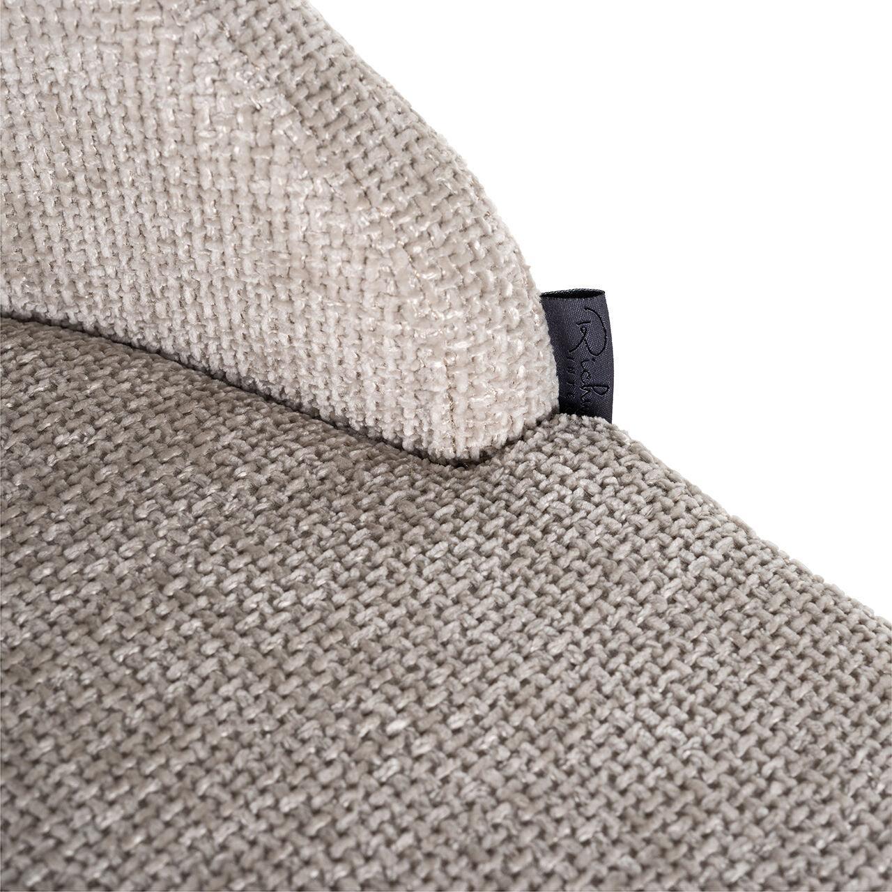 Krzesło barowe BOLTON jasnoszary z mosiężną podstawą Richmond Interiors Eye on Design