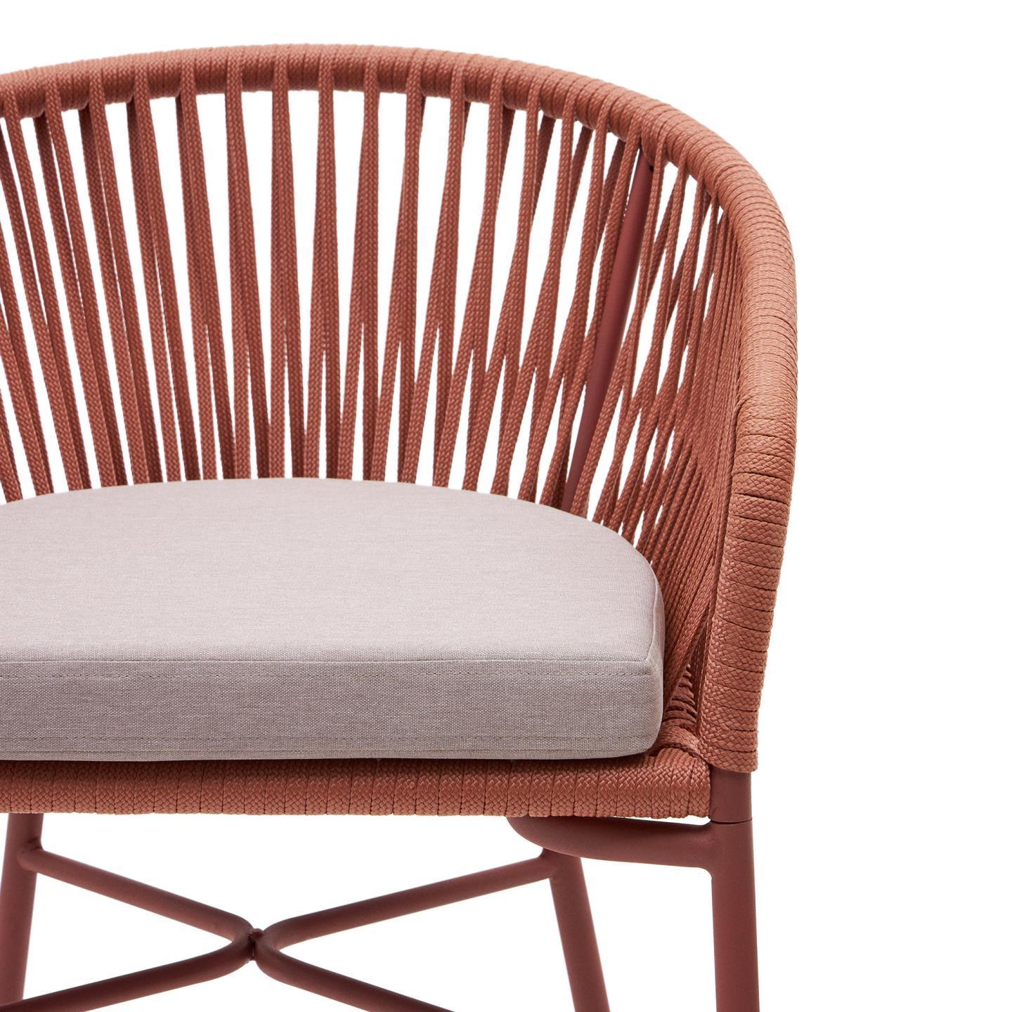 Krzesło barowe ogrodowe YANET ceglany La Forma Eye on Design