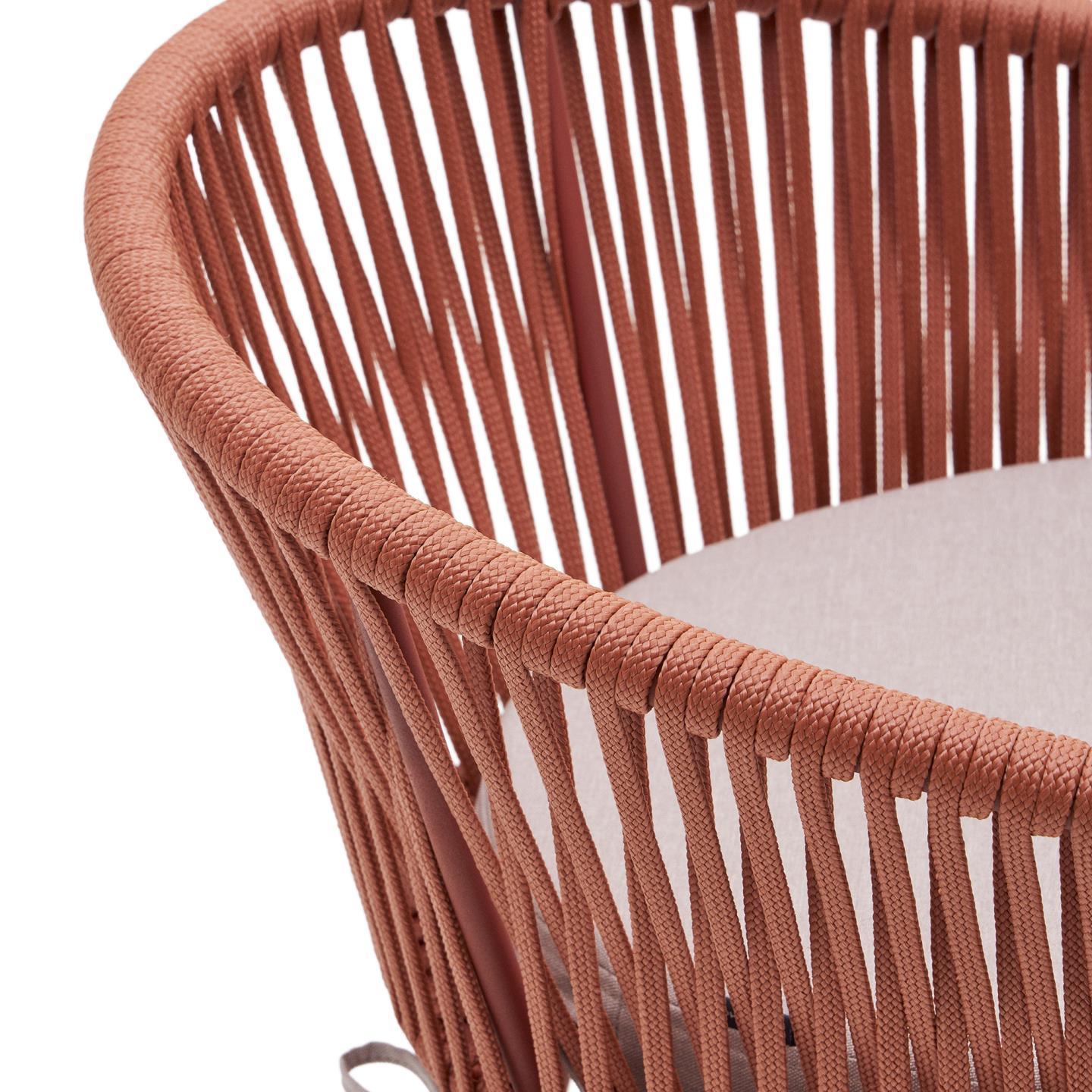 Krzesło barowe ogrodowe YANET ceglany La Forma Eye on Design