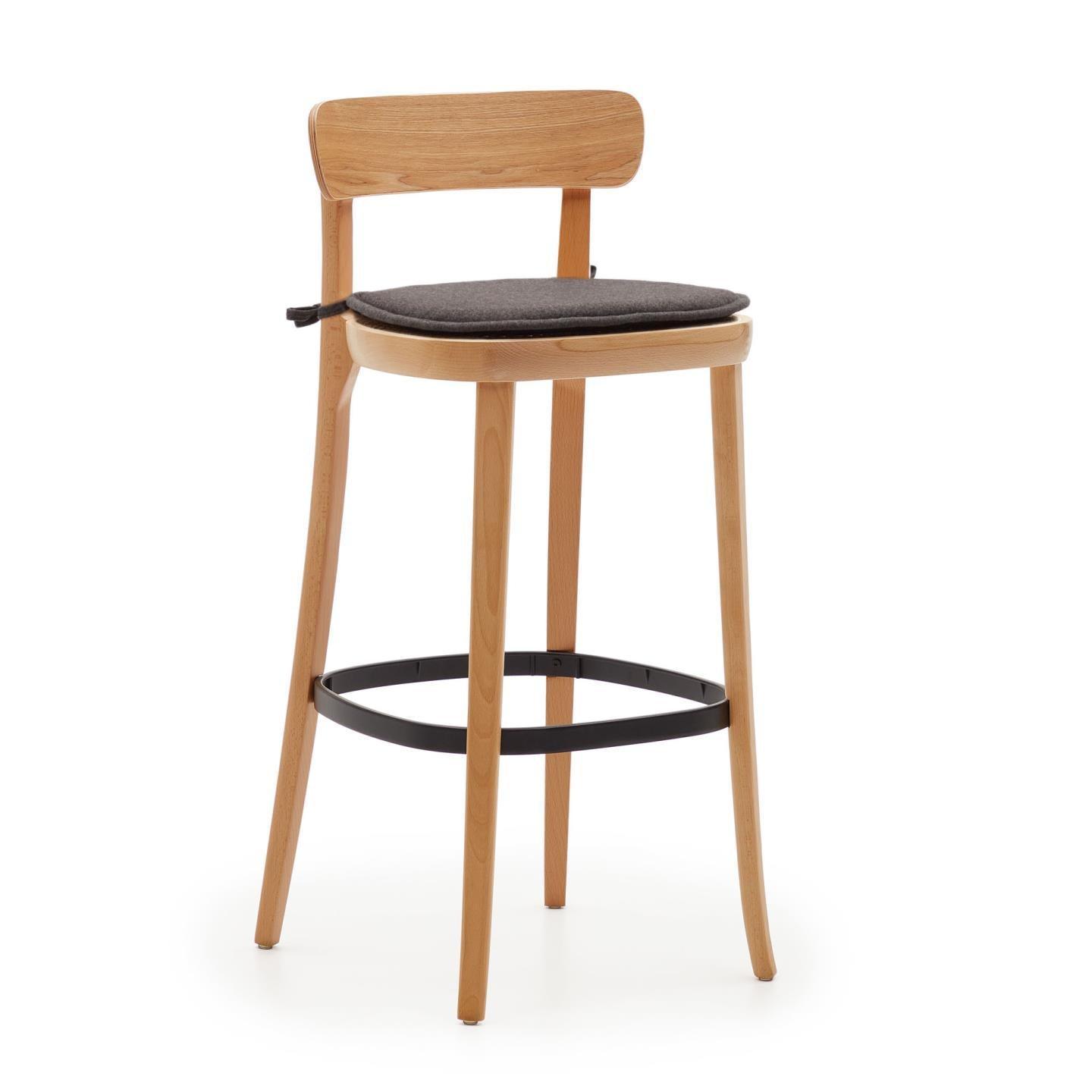 Krzesło barowe ROMANE drewno bukowe La Forma Eye on Design