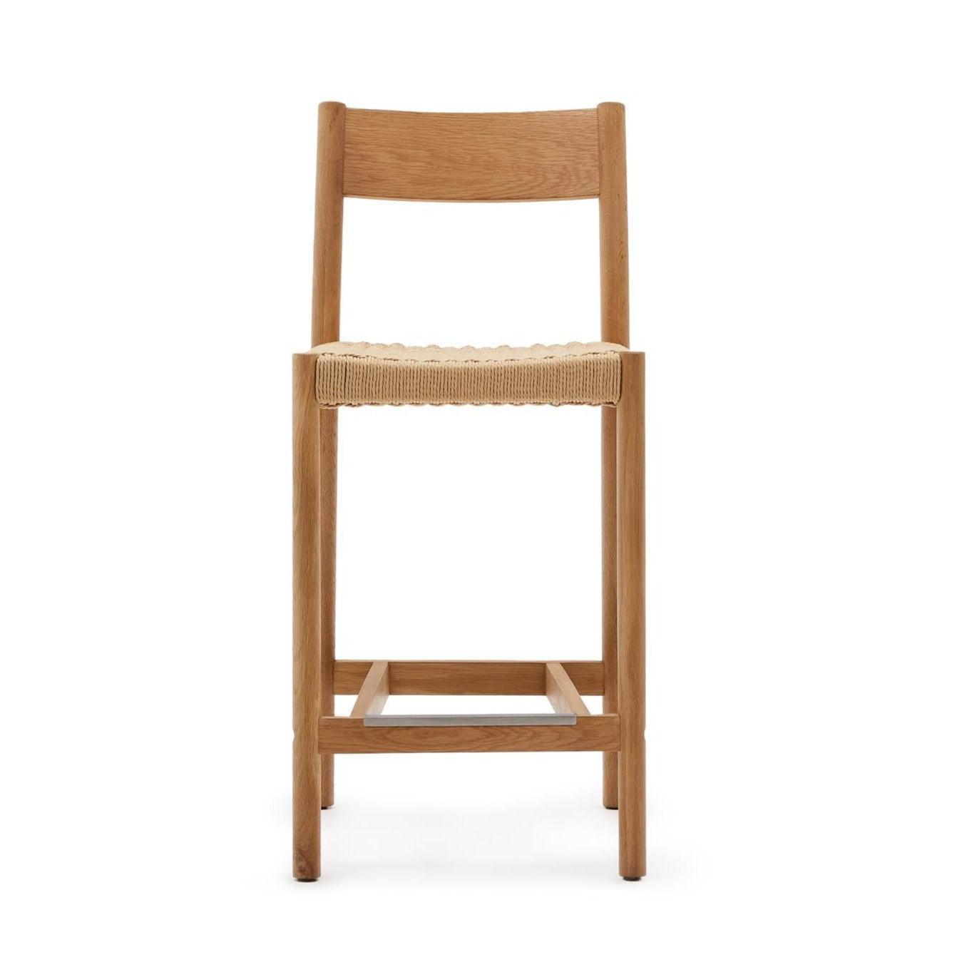 Krzesło barowe YALIA lite drewno dębowe La Forma Eye on Design