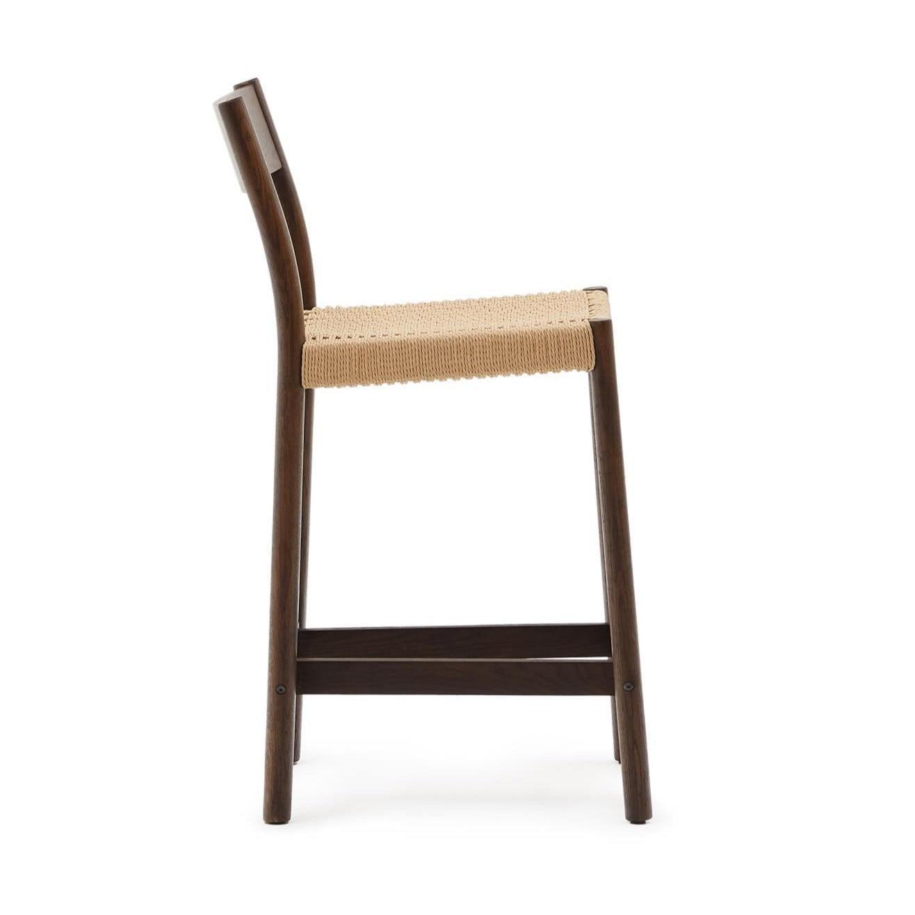 Krzesło barowe YALIA orzechowe drewno dębowe La Forma Eye on Design