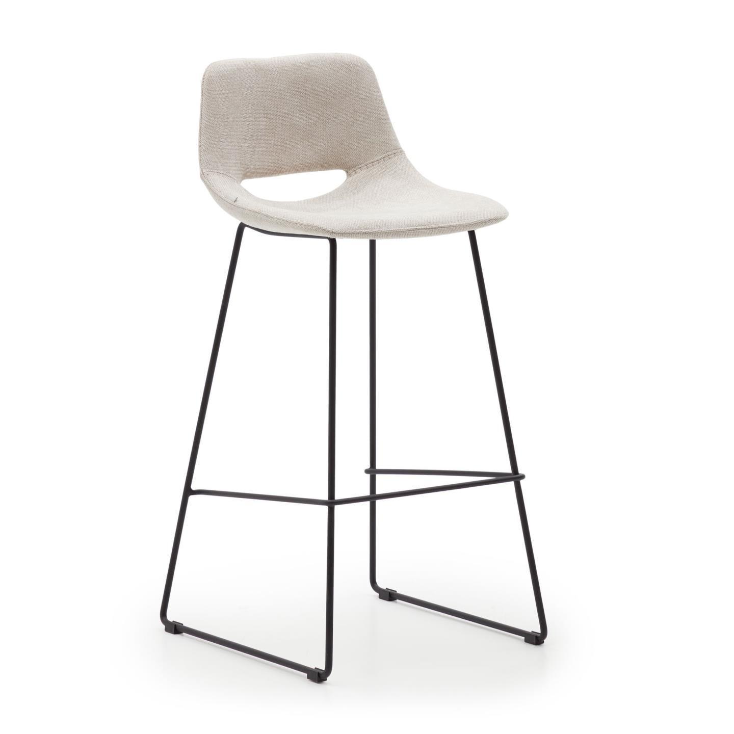 Krzesło barowe ZAHARA beżowy La Forma 76 cm Eye on Design