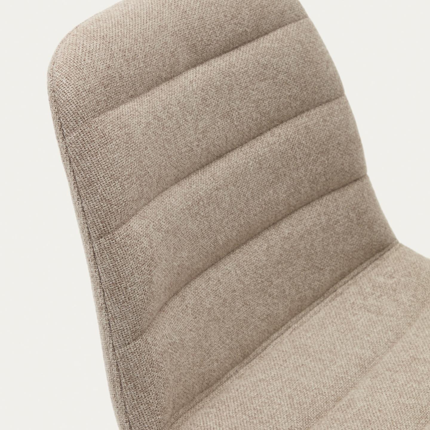 Krzesło barowe ZUNILDA beżowy szenil La Forma Eye on Design