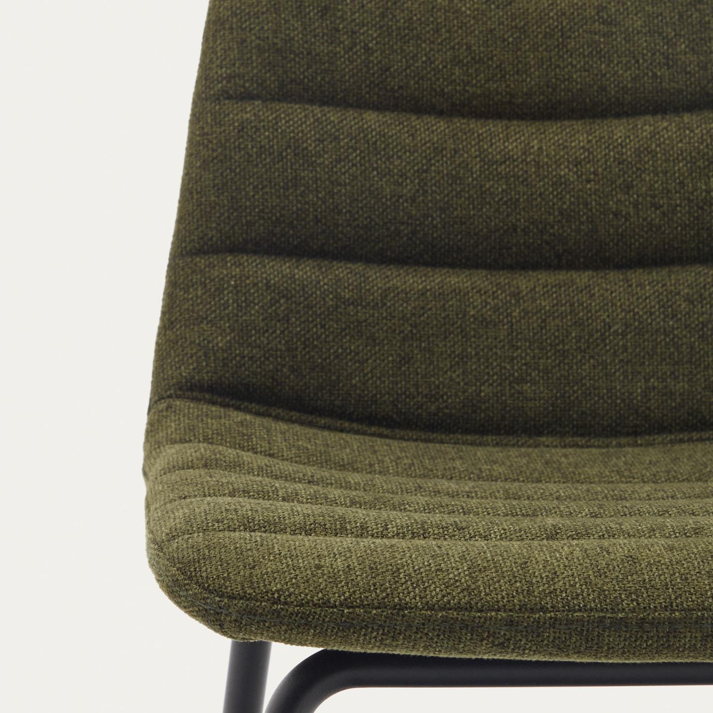 Krzesło barowe ZUNILDA ciemnozielony szenil La Forma Eye on Design