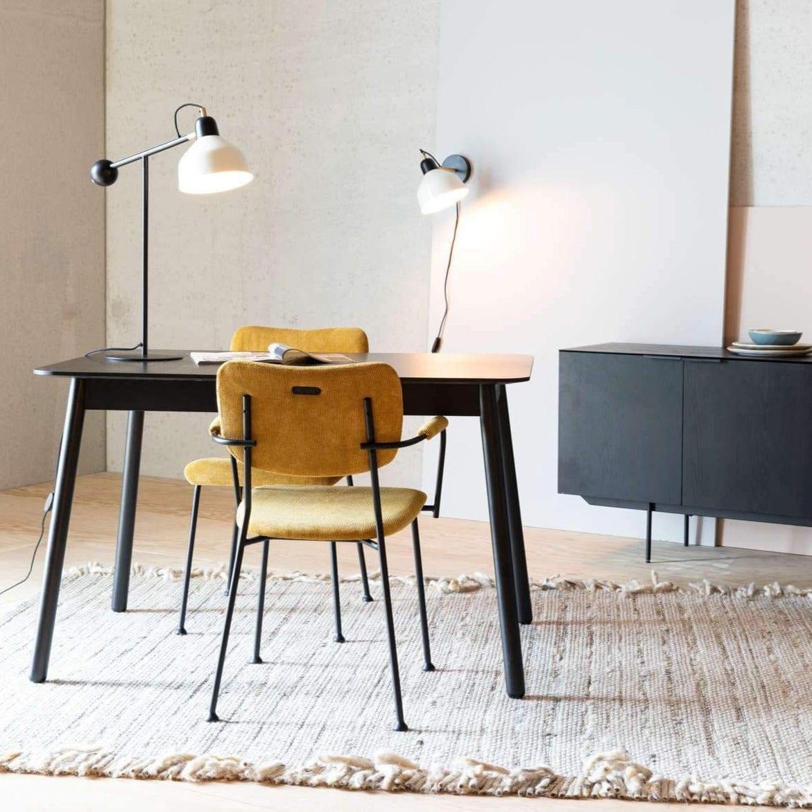 Krzesło BENSON musztardowy Zuiver Eye on Design