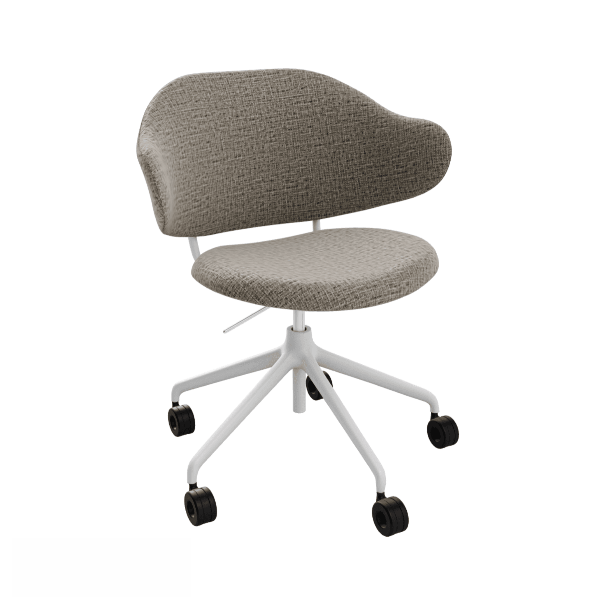 Krzesło biurowe HOLLY melanż piaskowy Calligaris matowa biel Eye on Design