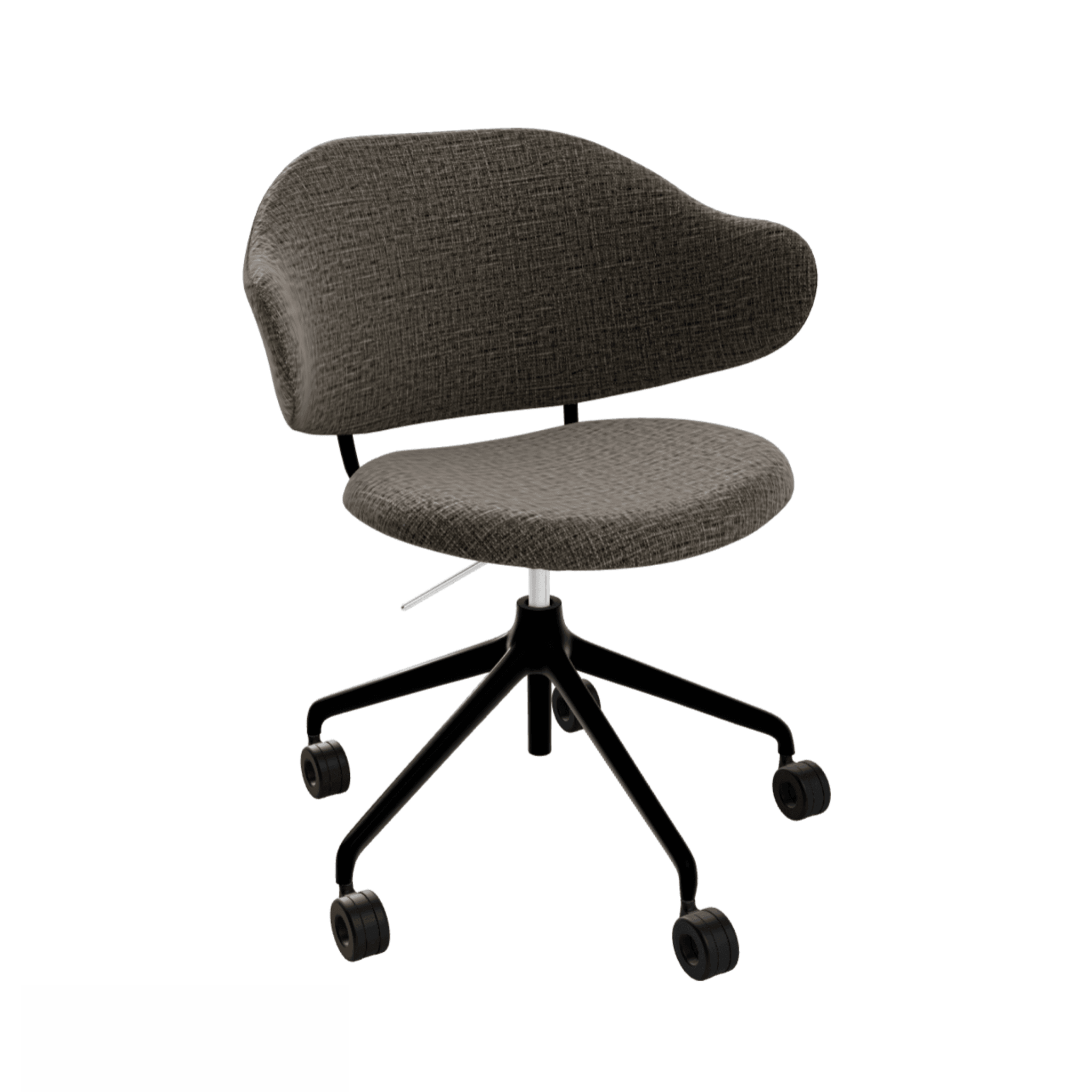 Krzesło biurowe HOLLY melanż szary Calligaris matowa czerń Eye on Design