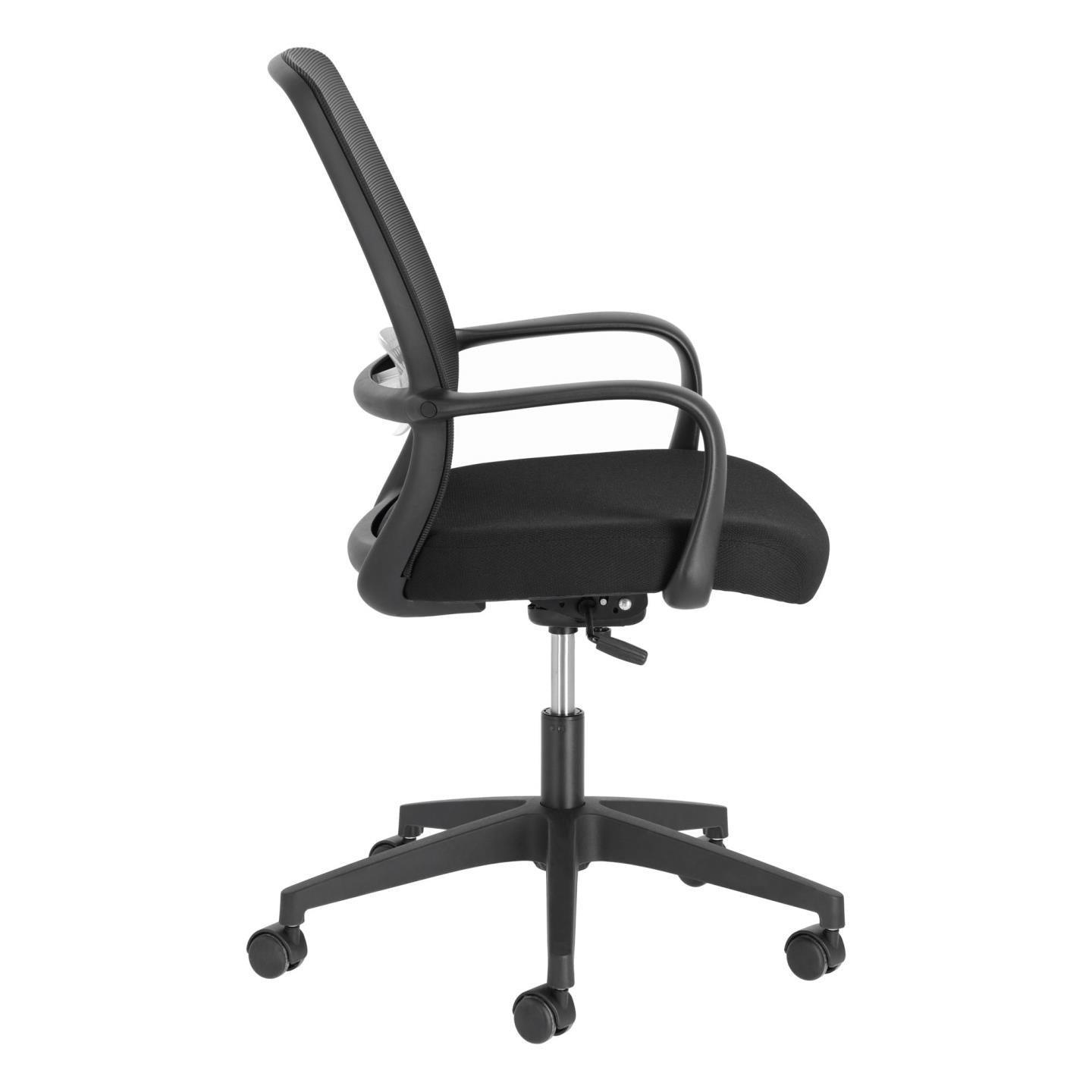 Krzesło biurowe MELVA czarny z czarną podstawą La Forma Eye on Design
