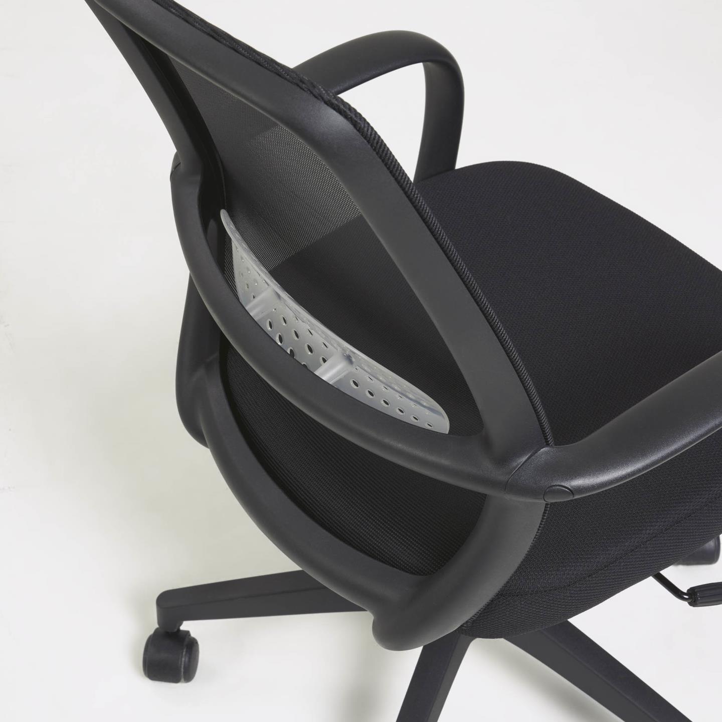 Krzesło biurowe MELVA czarny z czarną podstawą La Forma Eye on Design