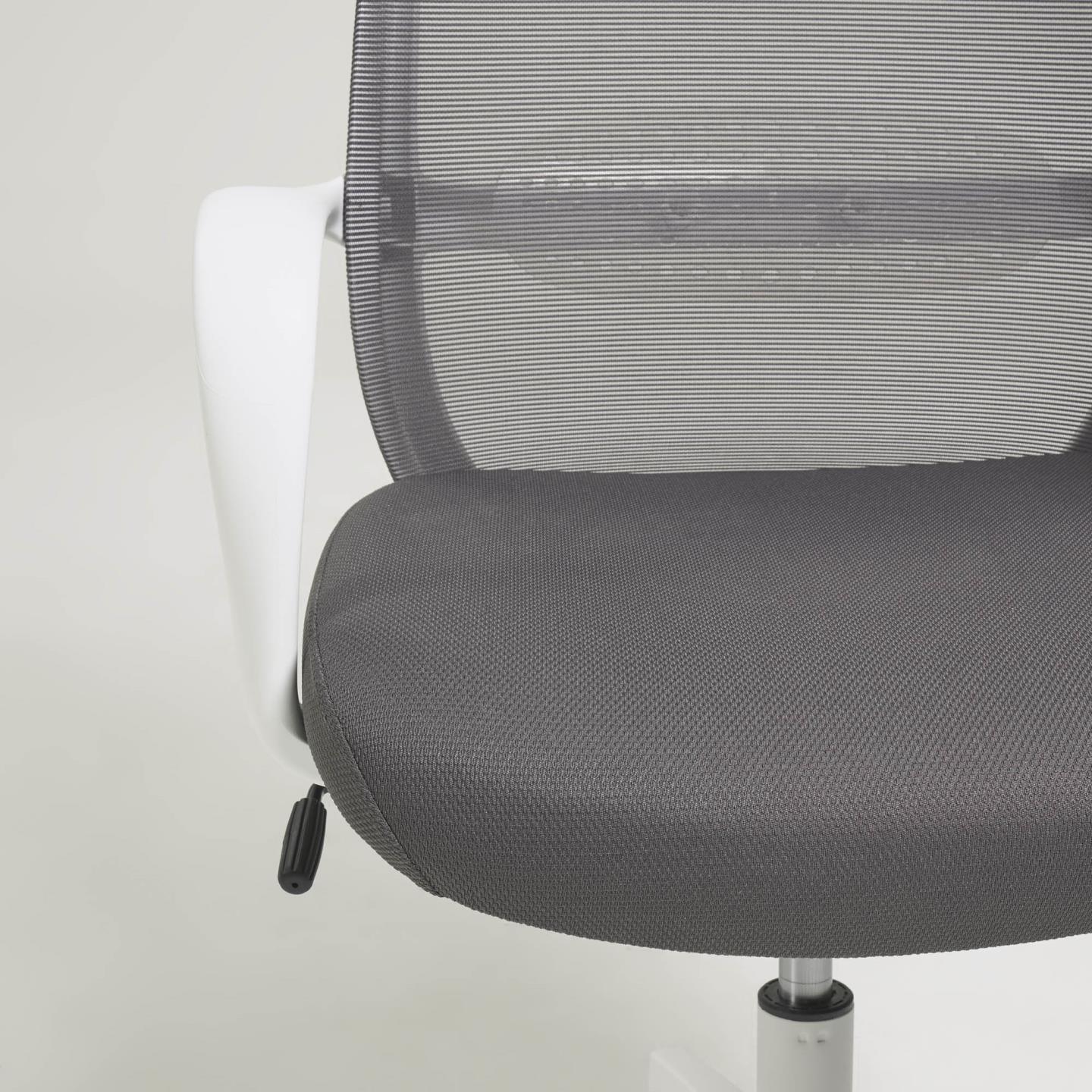 Krzesło biurowe MELVA szary z białą podstawą La Forma Eye on Design