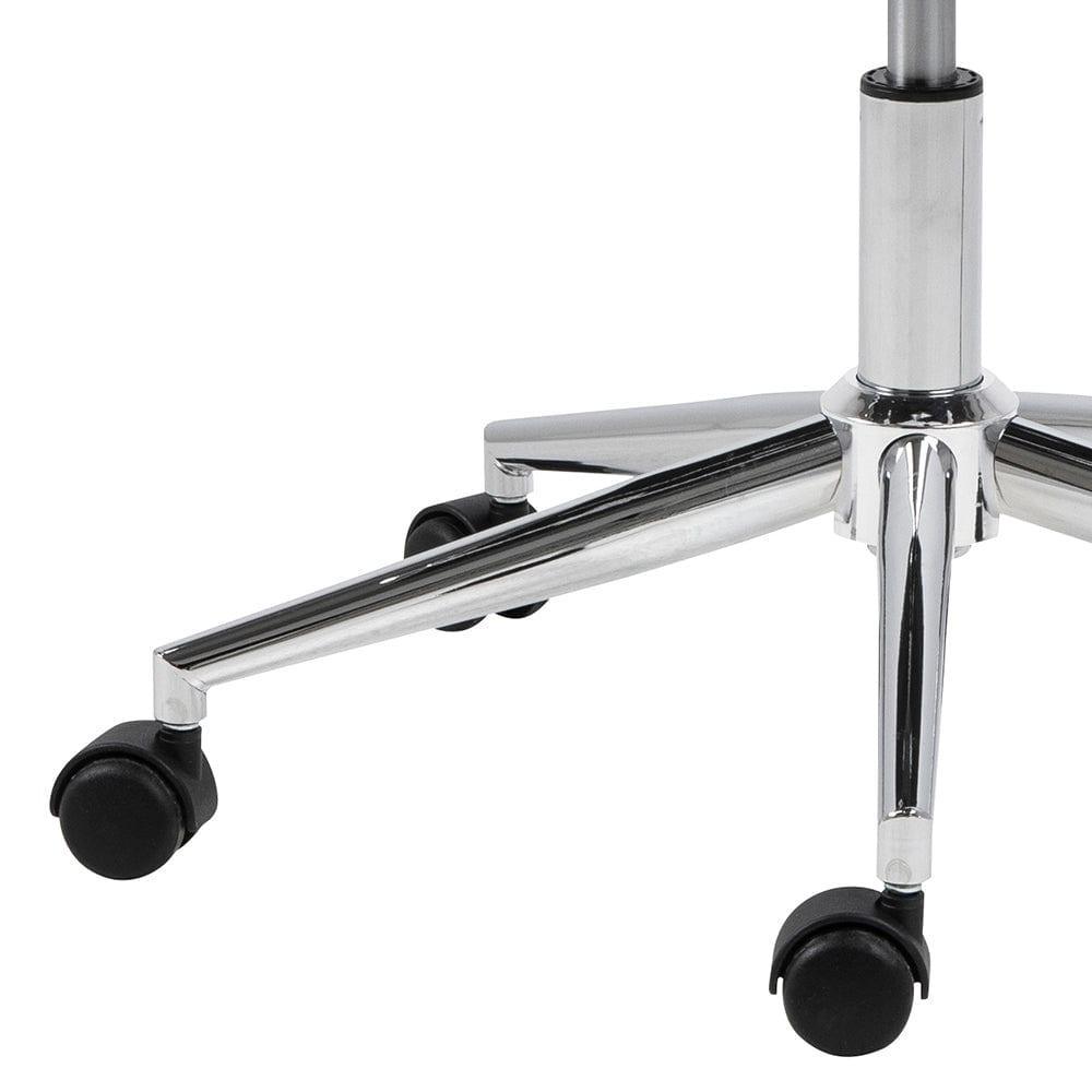 Krzesło biurowe NIKLAS czarny ekoskóra z chromowaną podstawą Actona Eye on Design