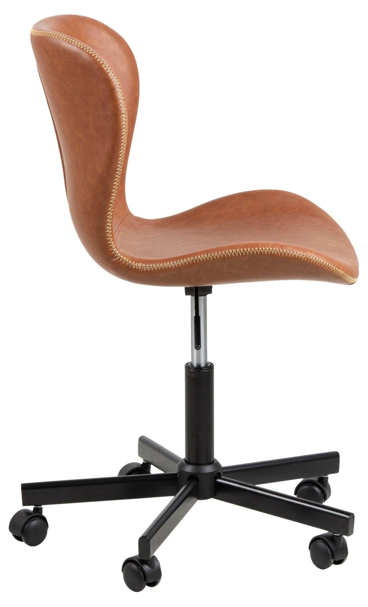 Krzesło biurowe skórzane BJORN brandy Home Essentials Eye on Design