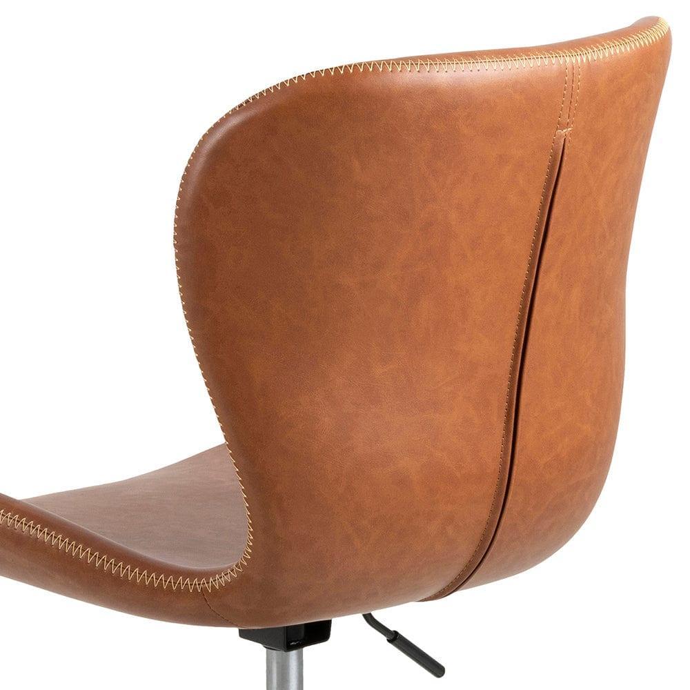 Krzesło biurowe skórzane BJORN brandy Home Essentials Eye on Design