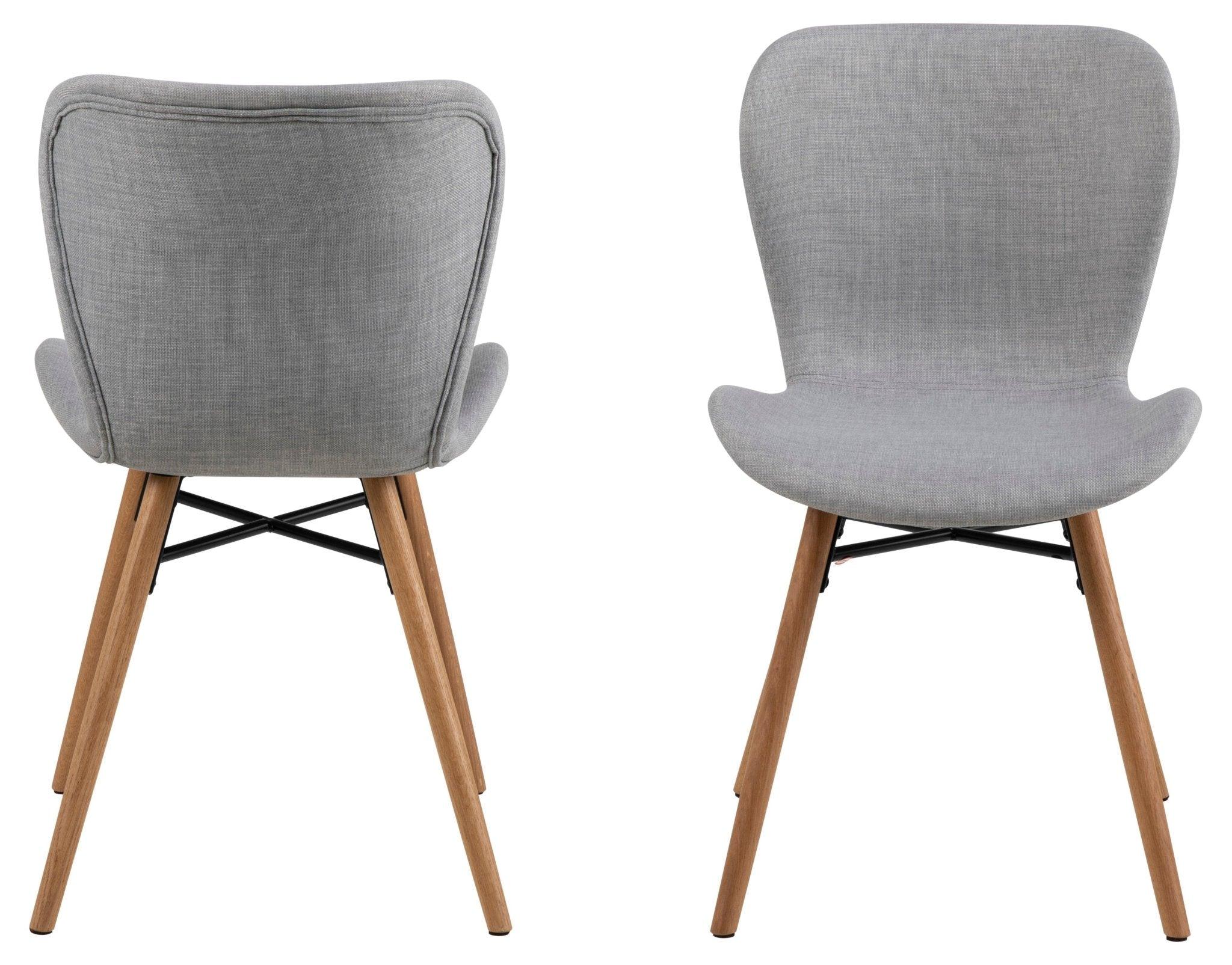 Krzesło BJORN jasnoszary z drewnianią podstawą Home Essentials Eye on Design