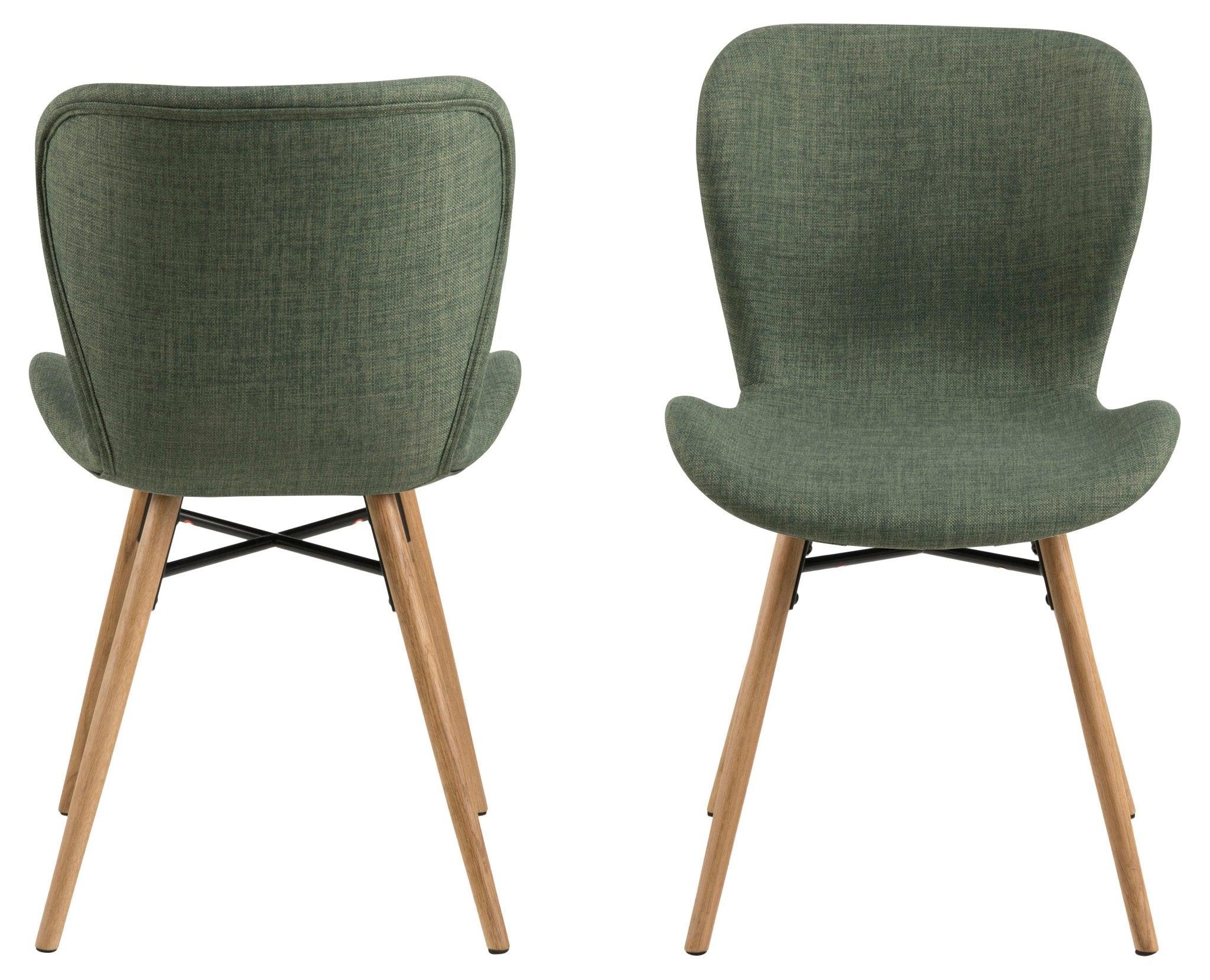Krzesło BJORN zielony z drewnianią podstawą Home Essentials Eye on Design