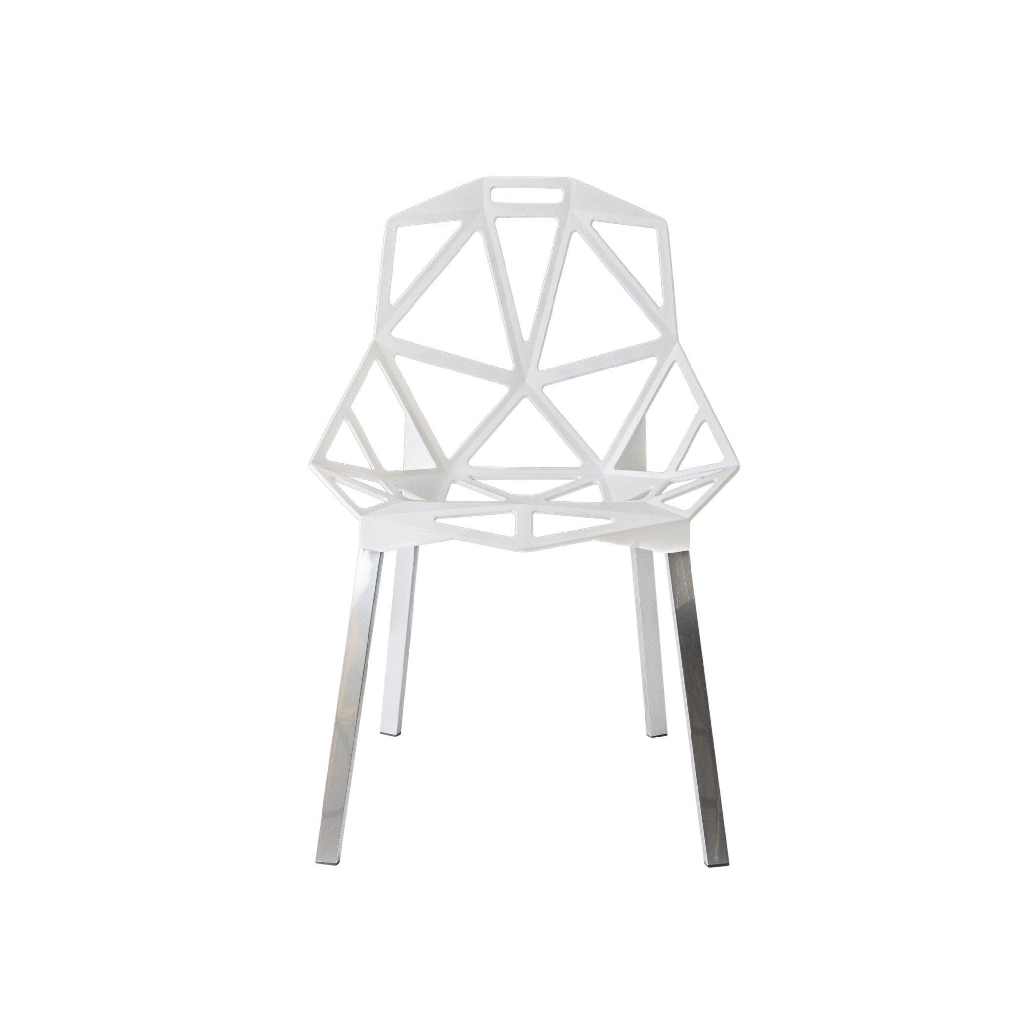 Krzesło CHAIR_ONE biały z aluminium Magis Eye on Design